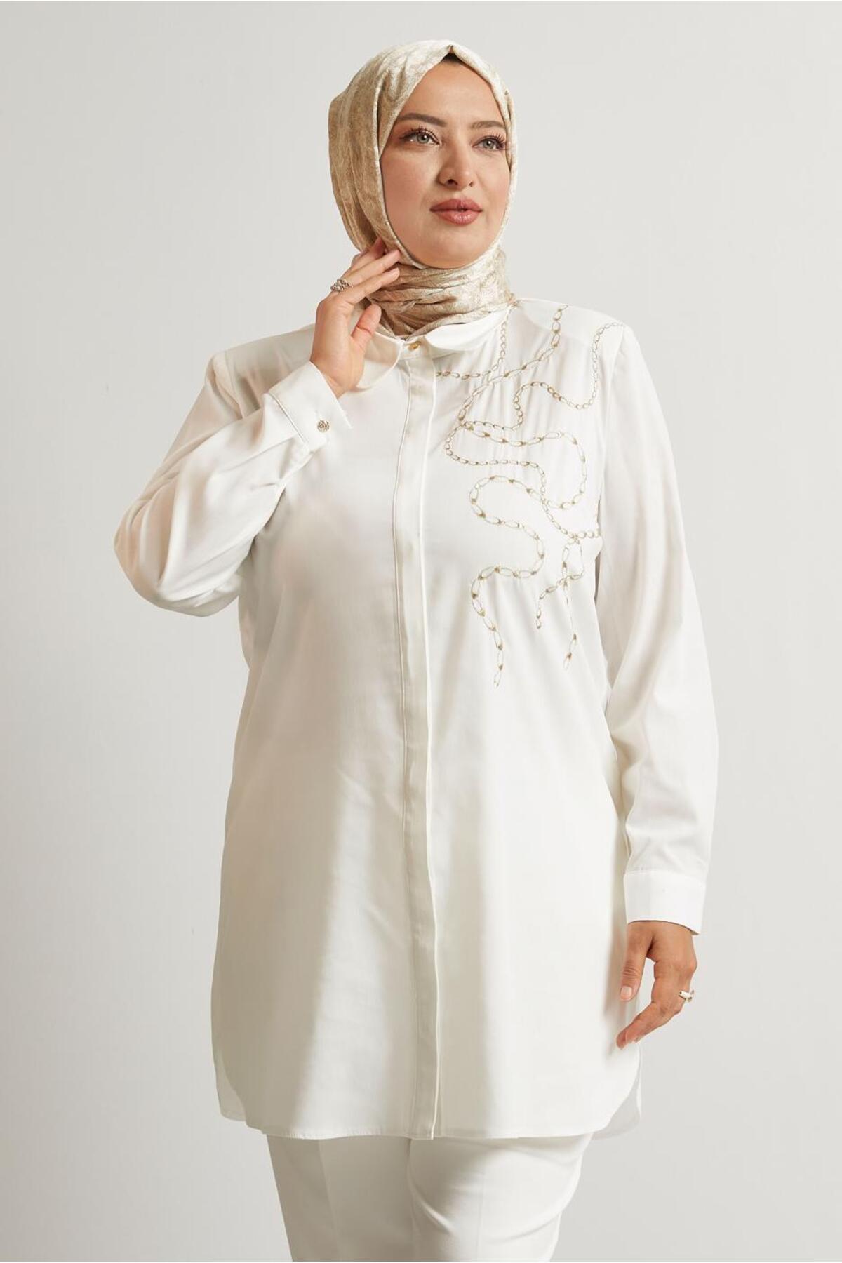 تونیک زنانه اسلیمی آستین بلند | آلوینا Alvina 25YTNK0020760