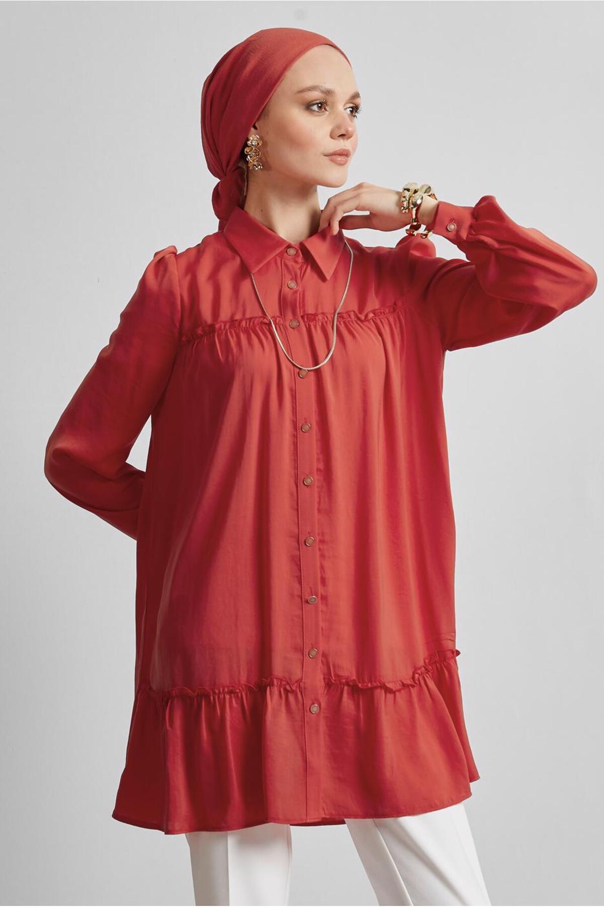 تونیک زنانه راسته آستین استاندارد | آلوینا Alvina 25YTNK0045351