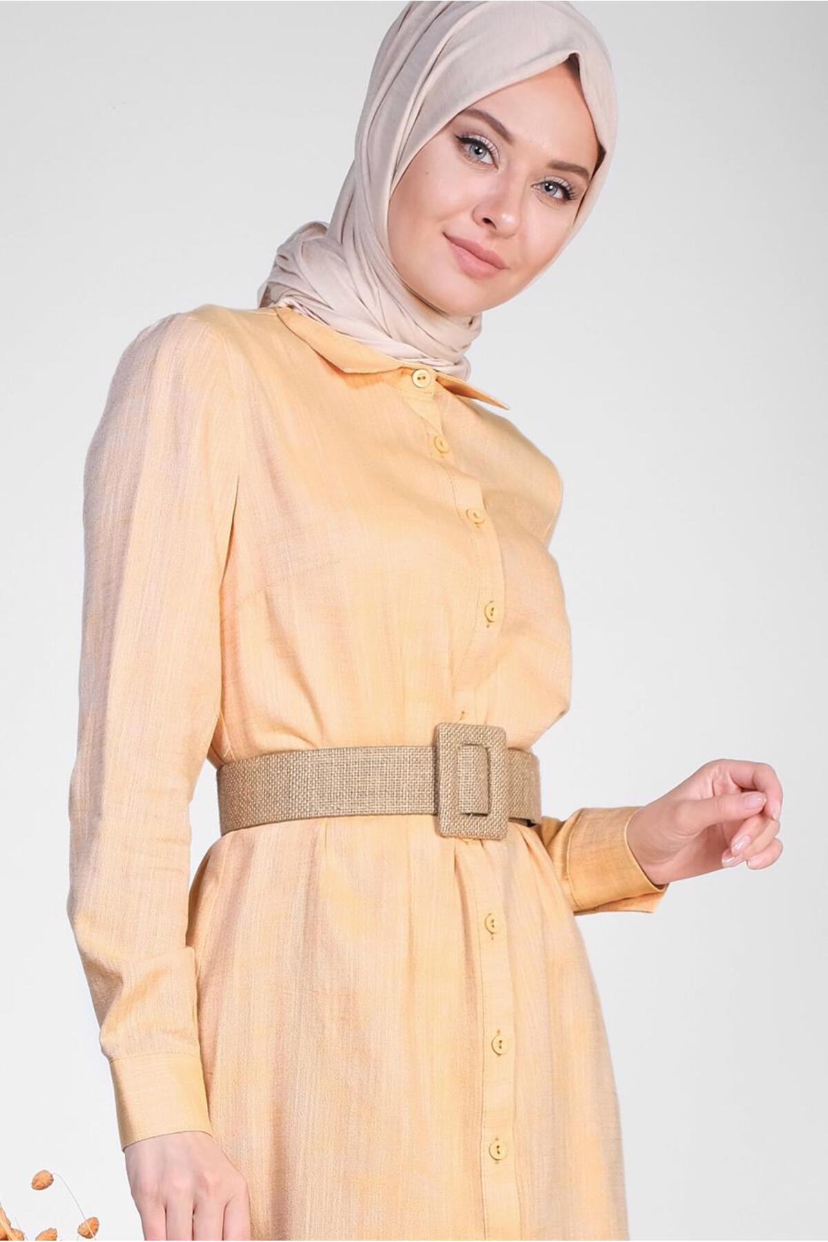 تونیک زنانه راسته آستین بلند | آلوینا Alvina 19YTNK004148
