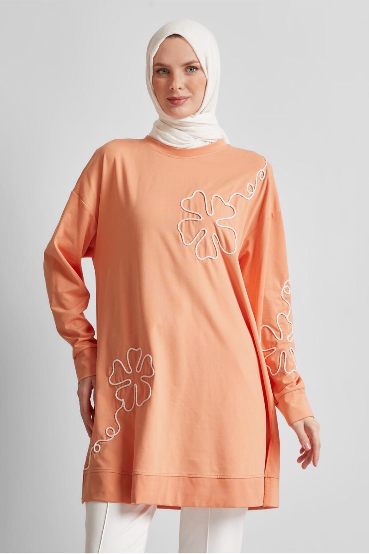 تونیک زنانه اسلیمی آستین بلند | آلوینا Alvina 24YESF0044624