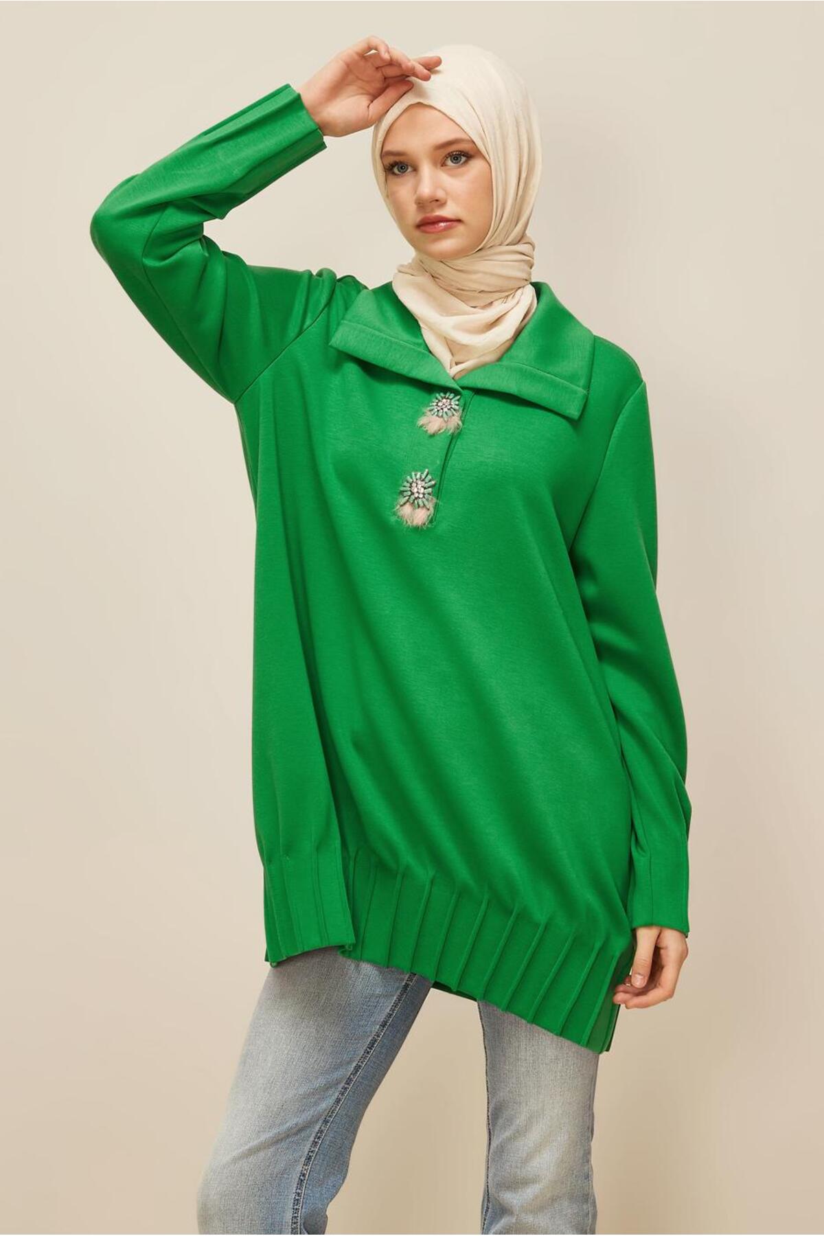 تونیک زنانه راسته آستین استاندارد | آلوینا Alvina 26KESF0045957