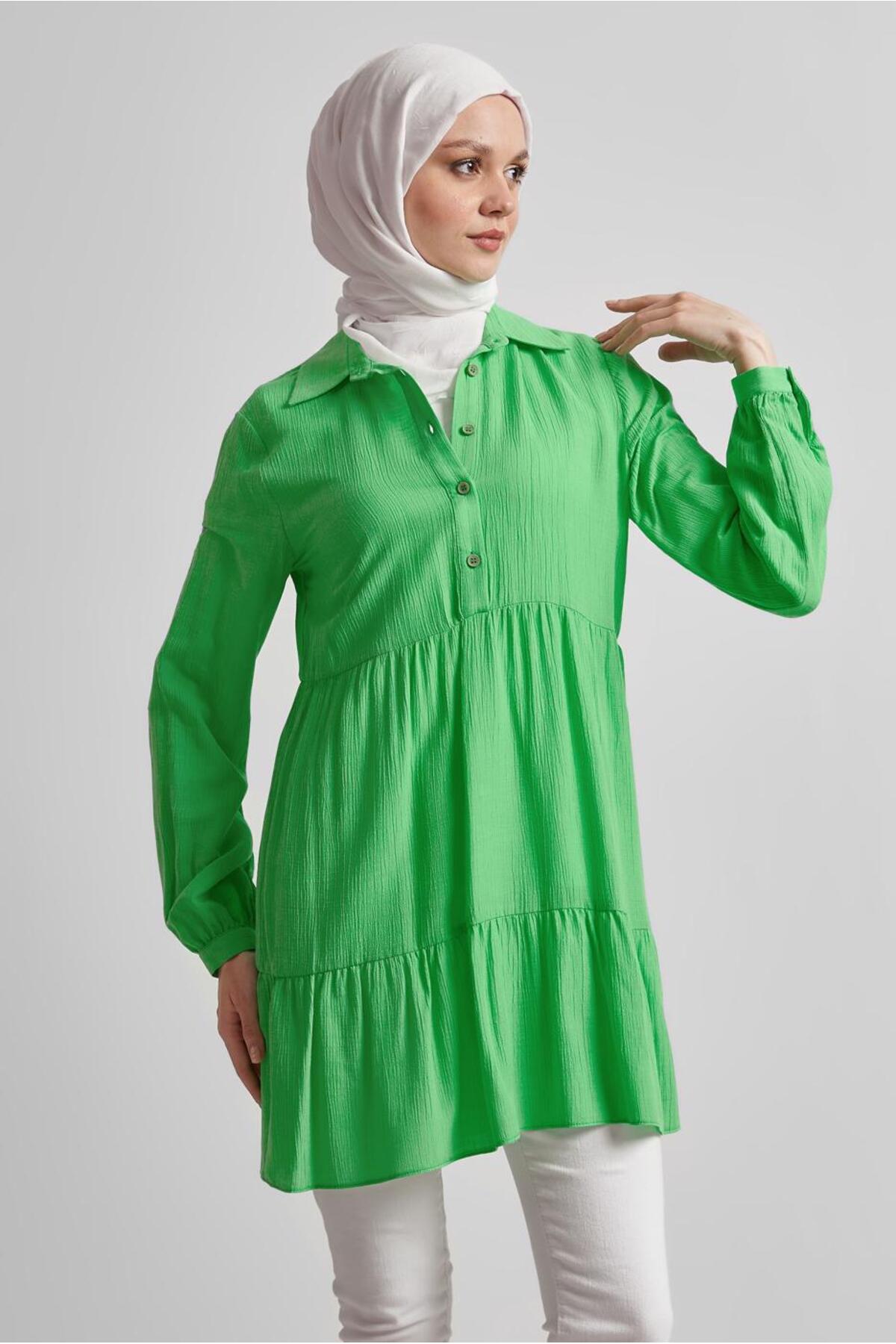 تونیک زنانه راسته آستین بلند | آلوینا Alvina 25YTNK0044809