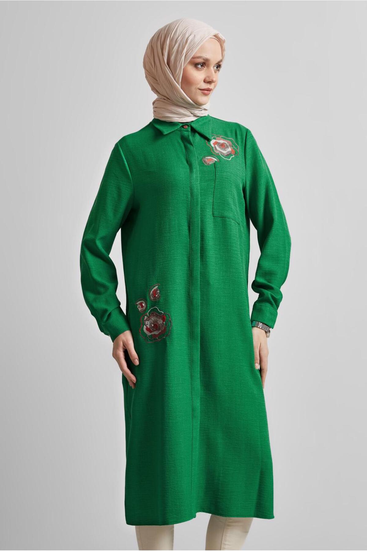 تونیک زنانه راسته آستین بلند | آلوینا Alvina 25YTNK0044774