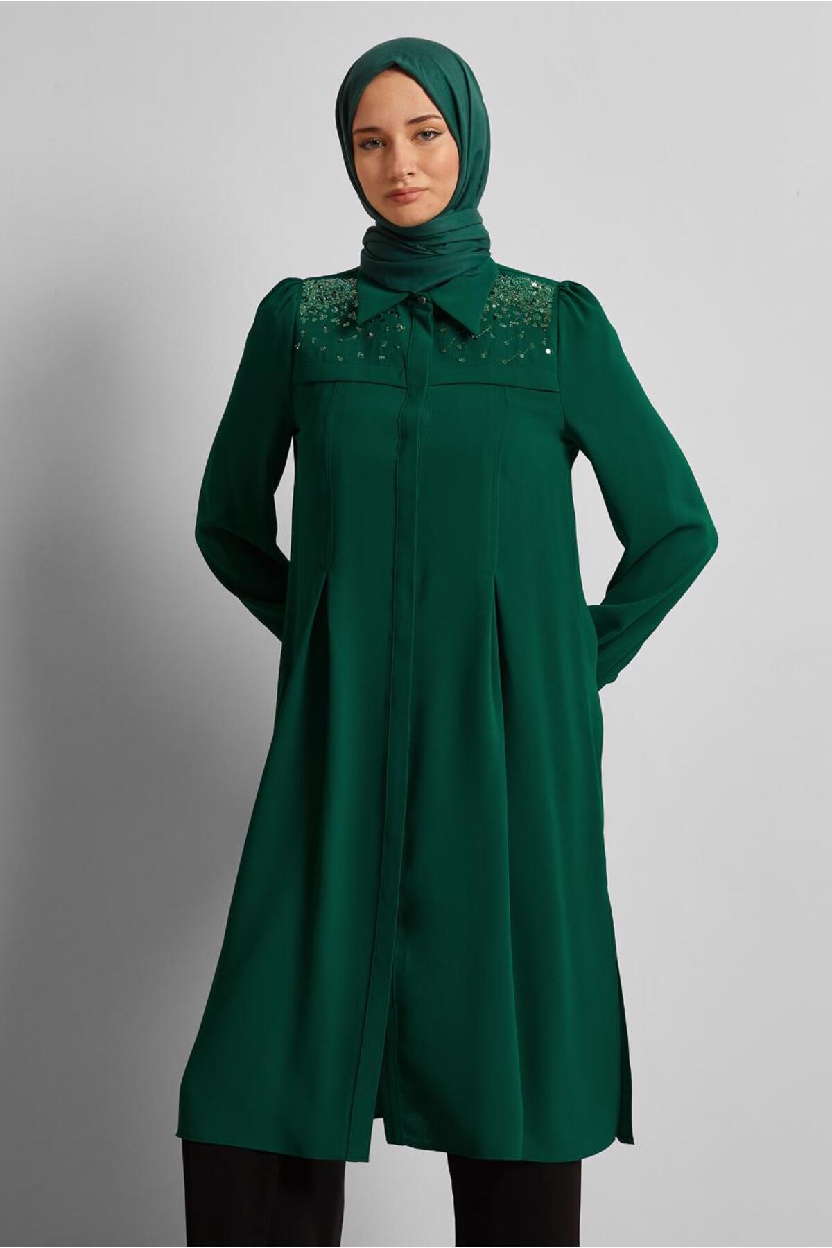 تونیک زنانه راسته آستین بلند | آلوینا Alvina 25YTNK0045374
