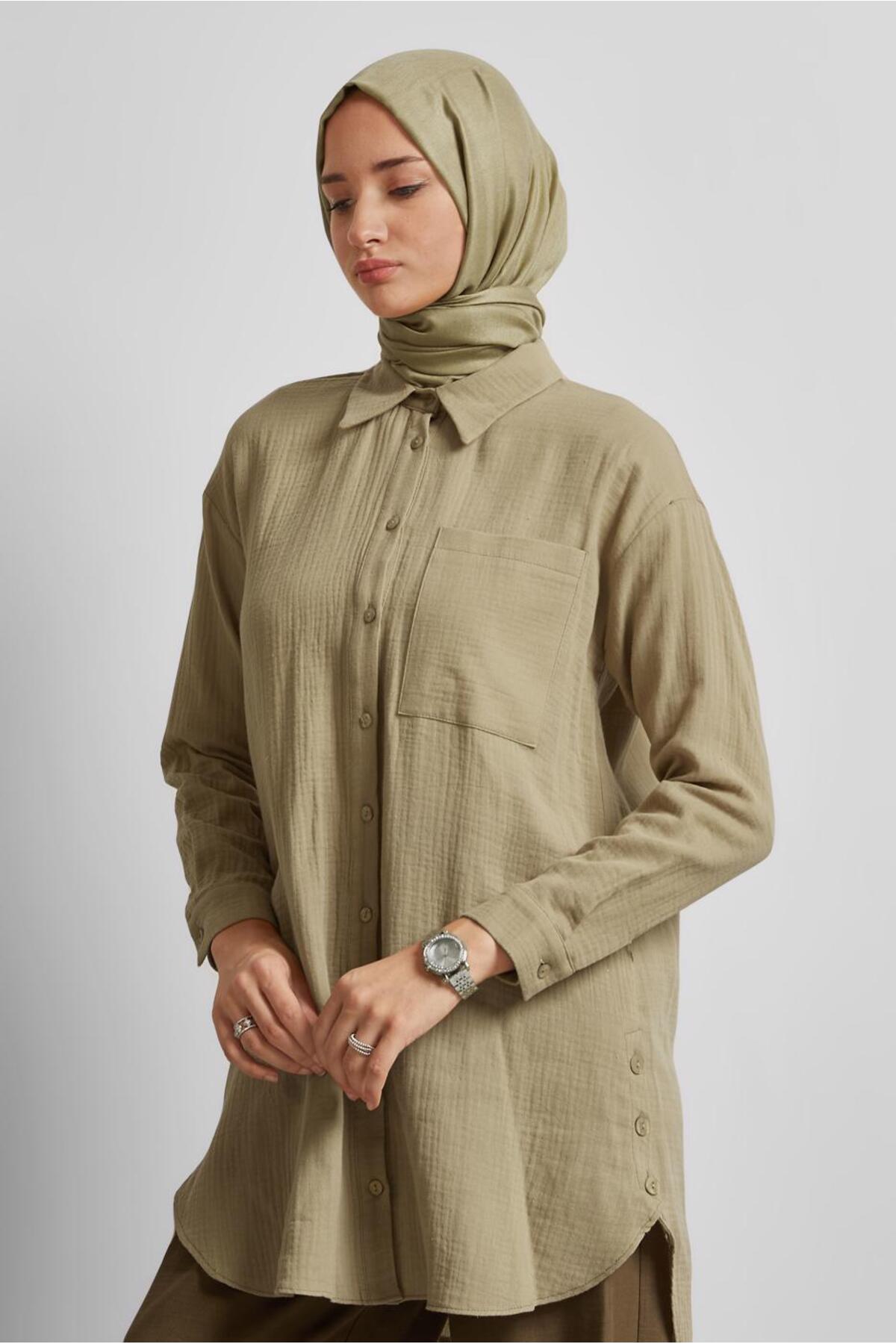 تونیک زنانه راسته آستین استاندارد | آلوینا Alvina 25YTNK0045654