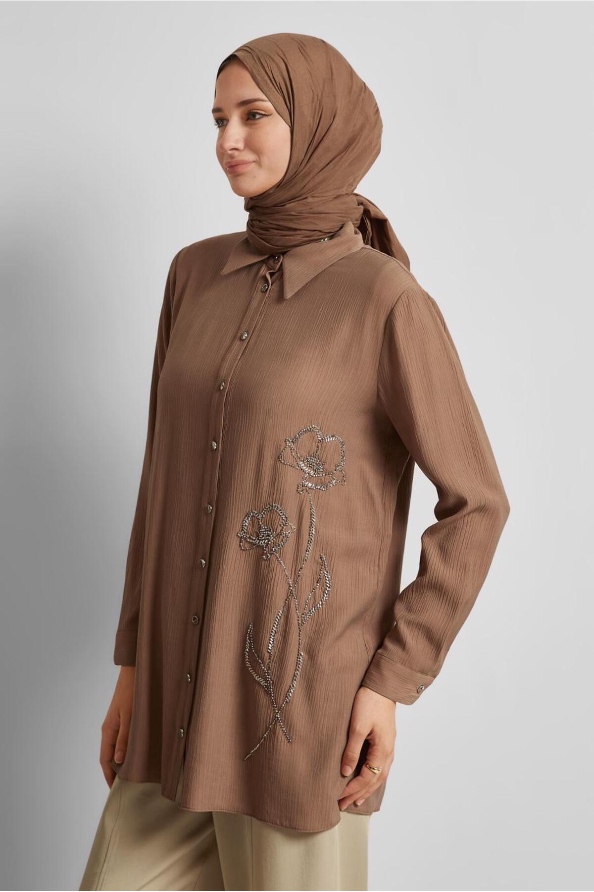 تونیک زنانه اسلیمی آستین استاندارد | آلوینا Alvina 25YTNK0045709