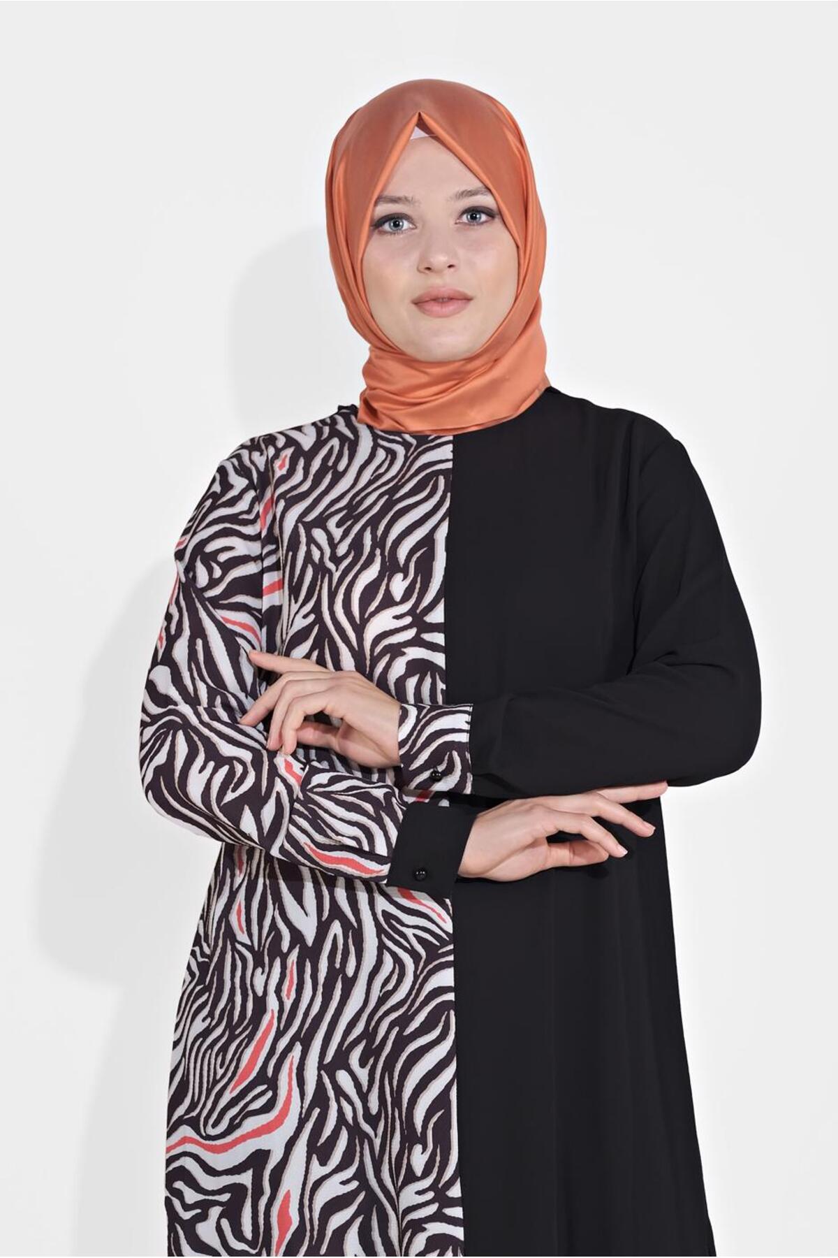 تونیک زنانه طرح دار آستین بلند | آلوینا Alvina 20YTNK002874