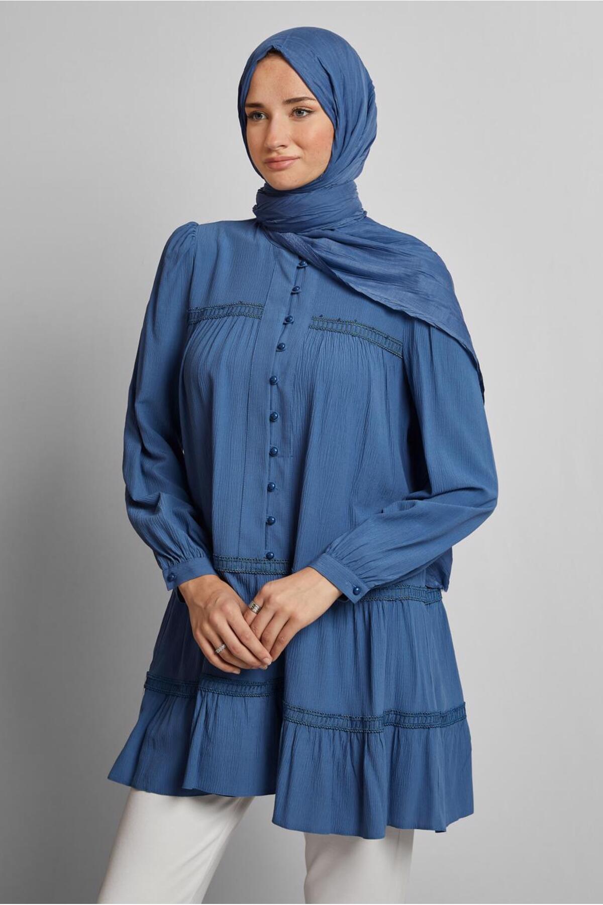 تونیک زنانه راسته آستین استاندارد | آلوینا Alvina 25YTNK0045493