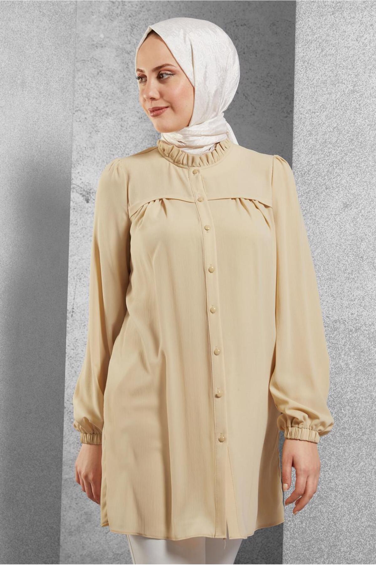 تونیک زنانه راسته آستین بلند | آلوینا Alvina 24YTNK0044488