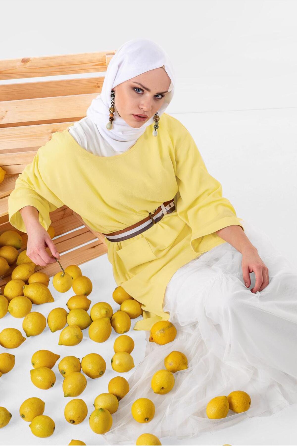 تونیک زنانه راسته آستین بلند | آلوینا Alvina 20YTNK004110