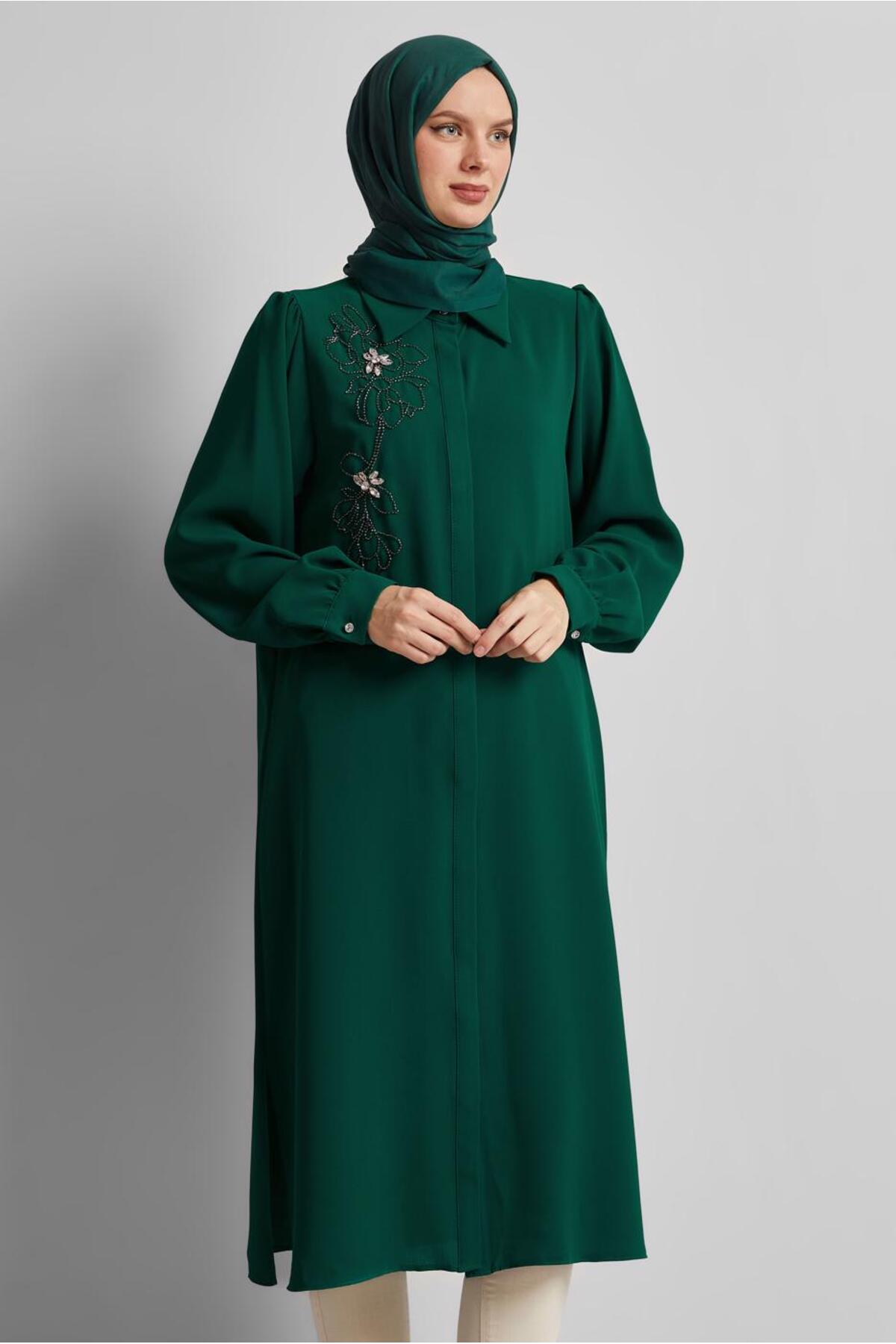 تونیک زنانه راسته آستین بلند | آلوینا Alvina 25YTNK0045372