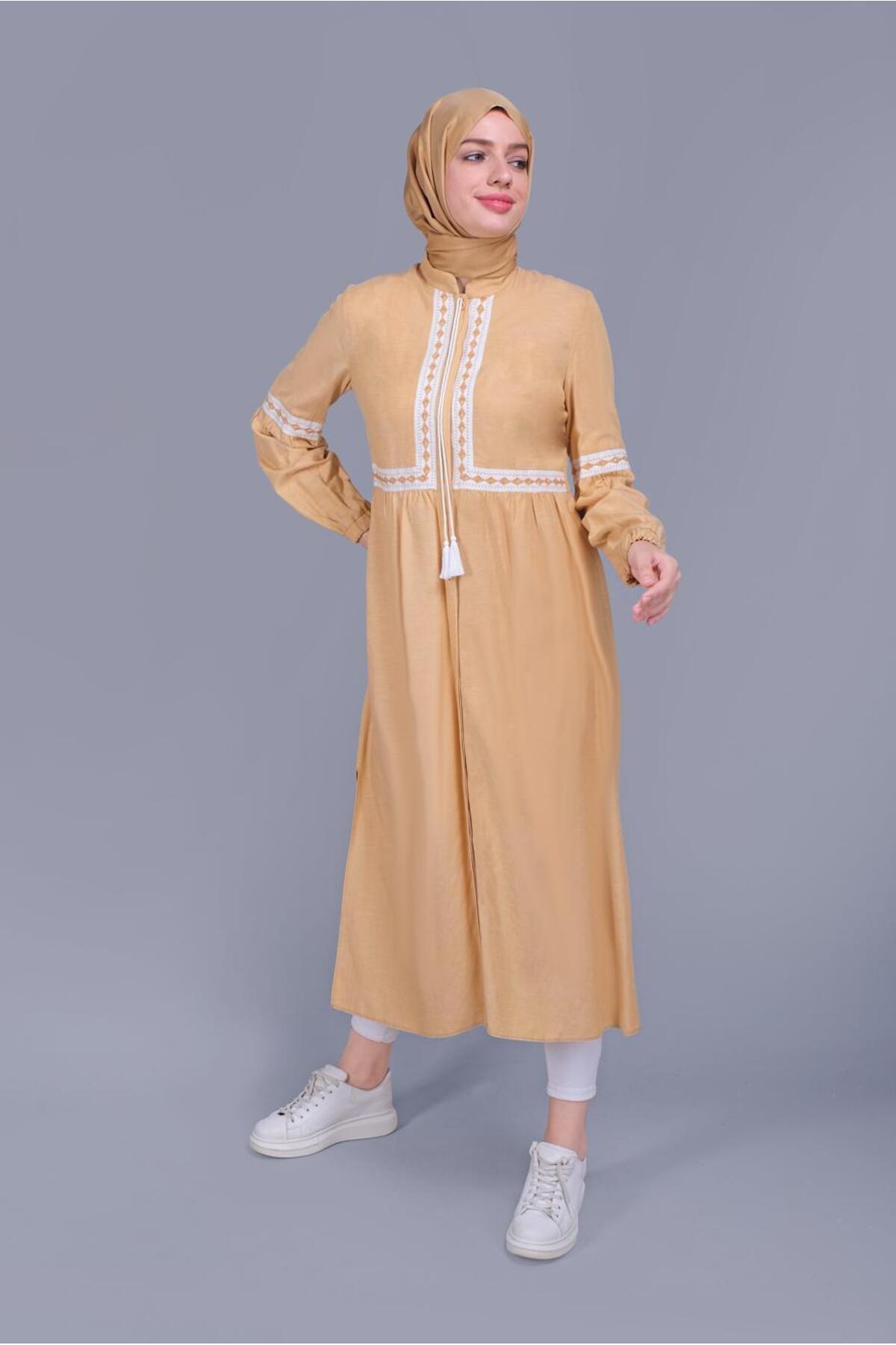 تونیک زنانه راسته آستین بلند | آلوینا Alvina 20YTNK0040779