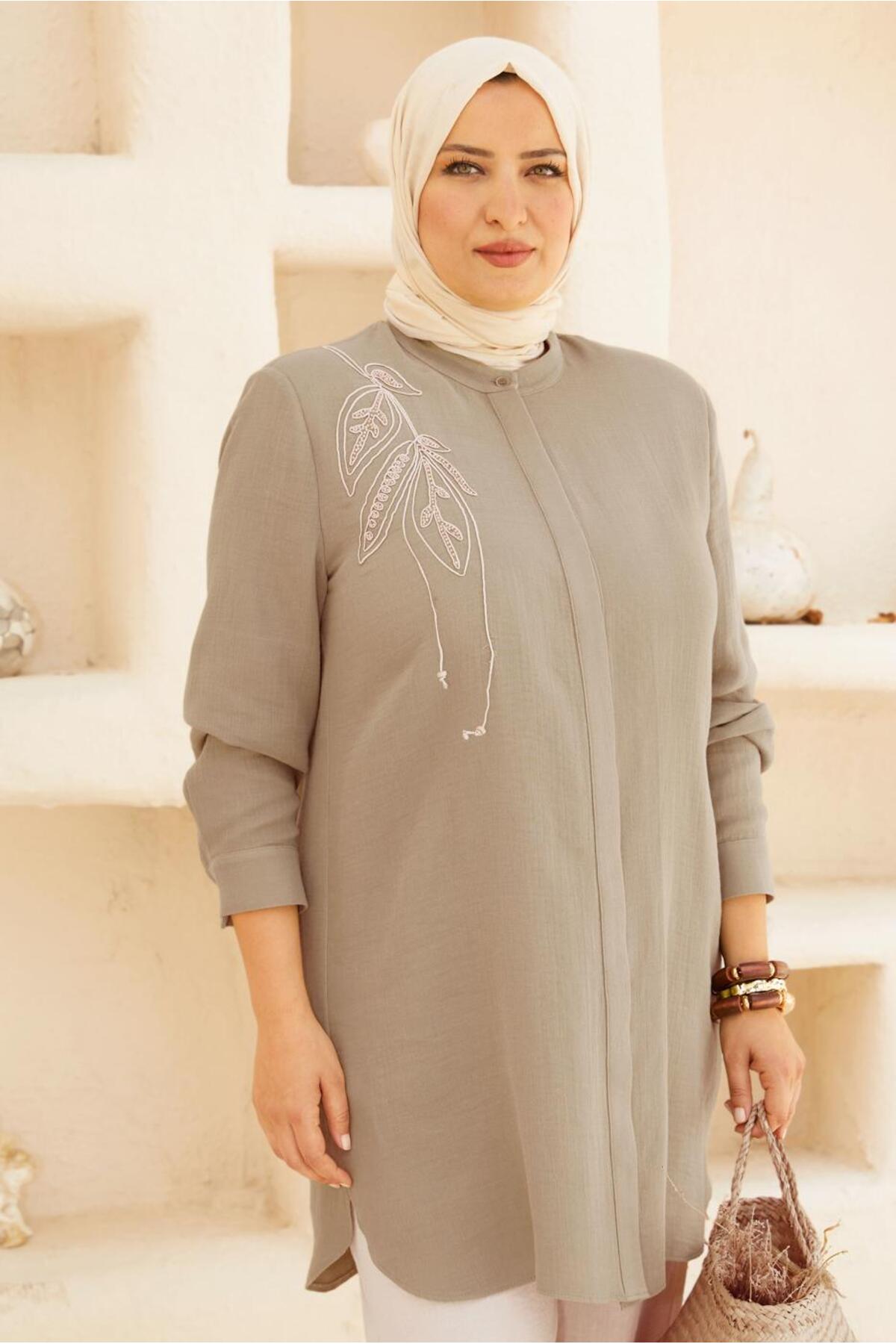 تونیک زنانه اسلیمی آستین استاندارد | آلوینا Alvina 25YTNK0020741