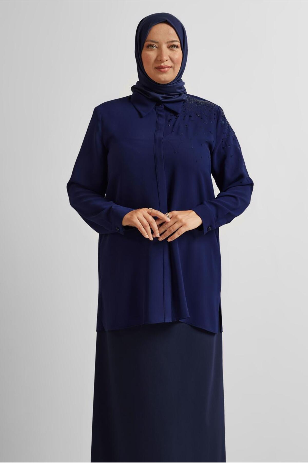 تونیک زنانه اسلیمی آستین بلند | آلوینا Alvina 25YTNK0020709