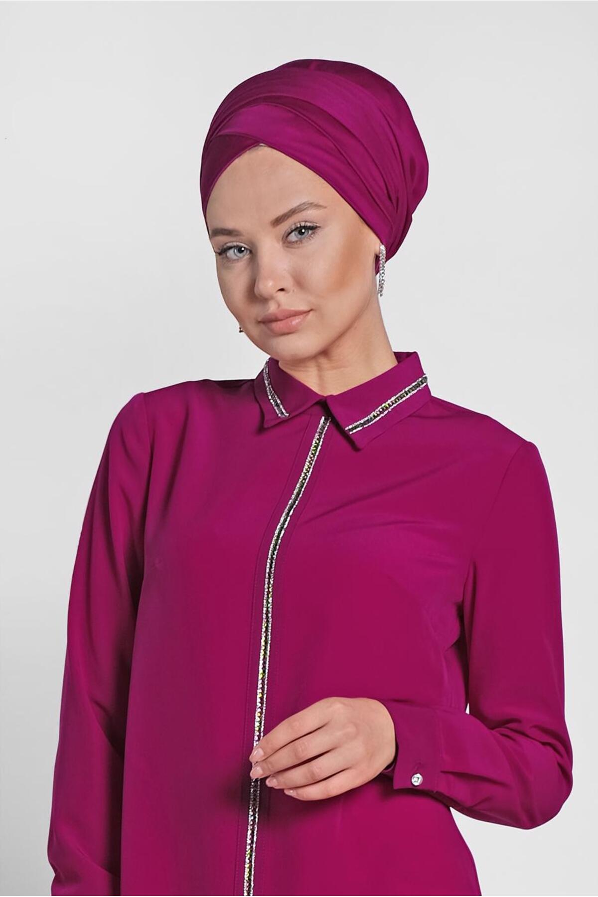 تونیک زنانه راسته آستین بلند | آلوینا Alvina 19YTNK004161
