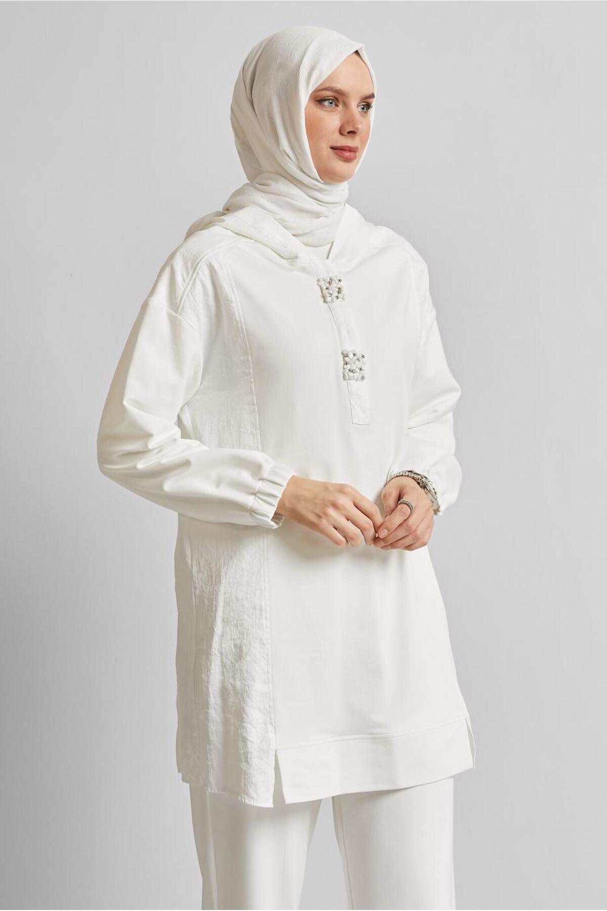 تونیک زنانه راسته آستین بلند | آلوینا Alvina 25YESF0045542