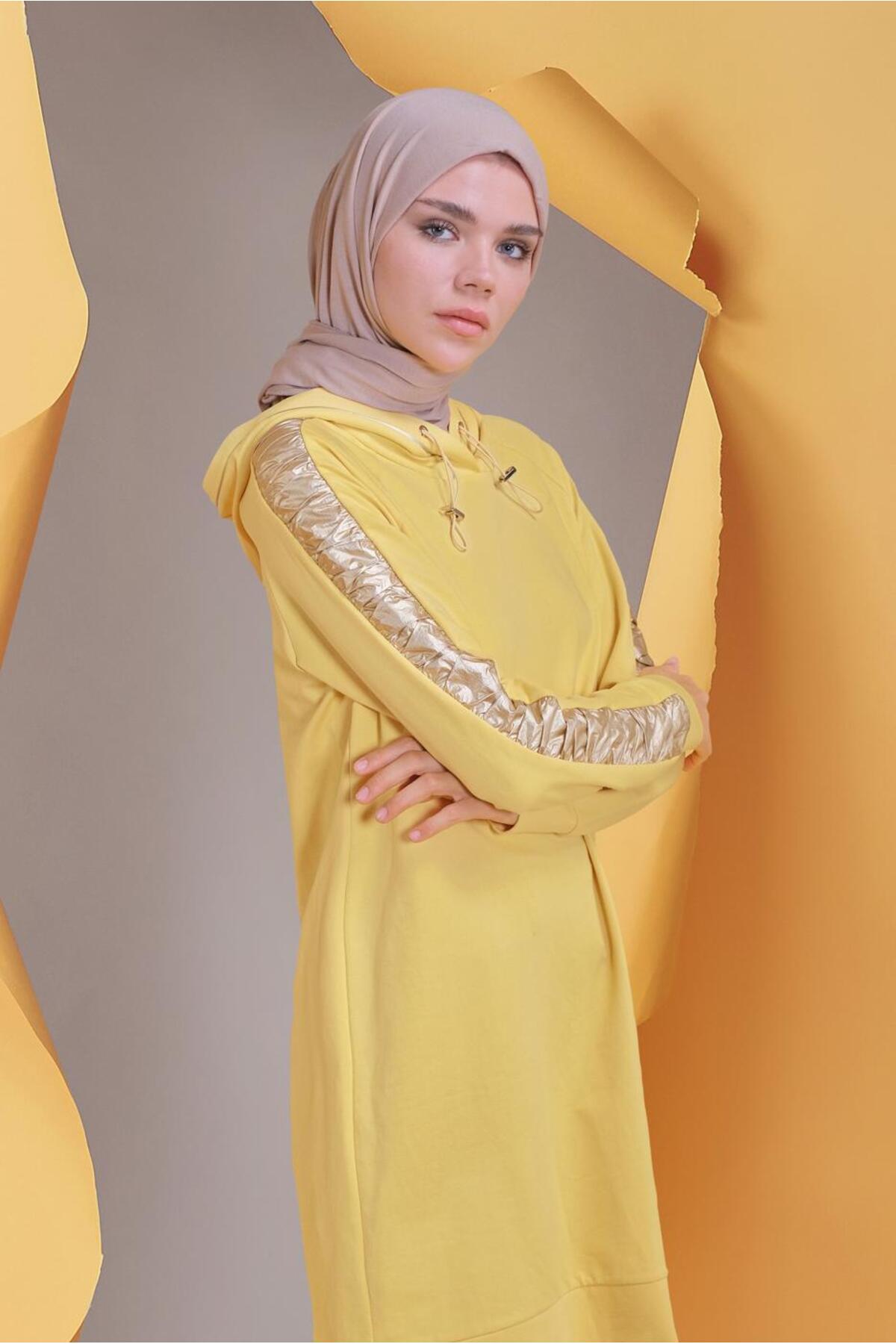 تونیک زنانه طرح دار آستین بلند | آلوینا Alvina 21YTNK0041692