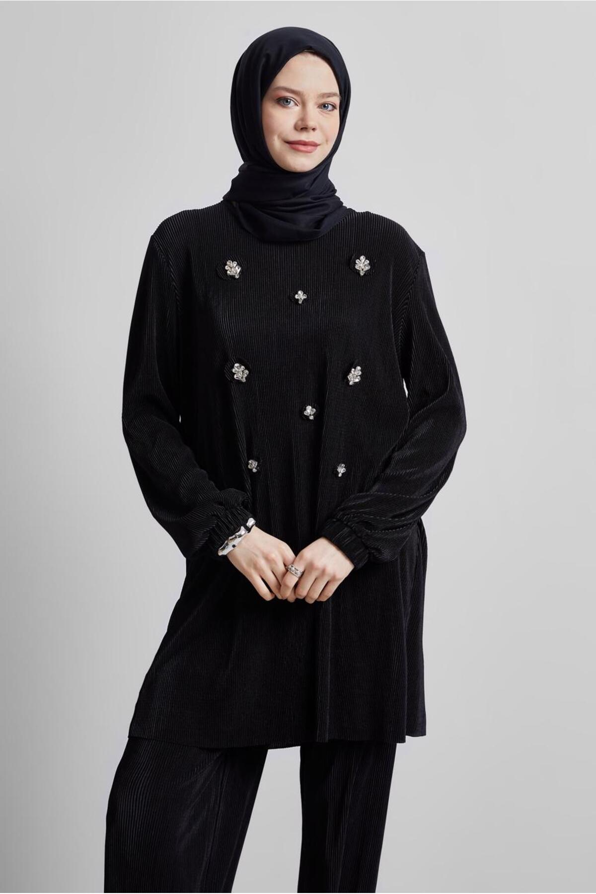 تونیک زنانه راسته آستین بلند | آلوینا Alvina 25YTNK0044689