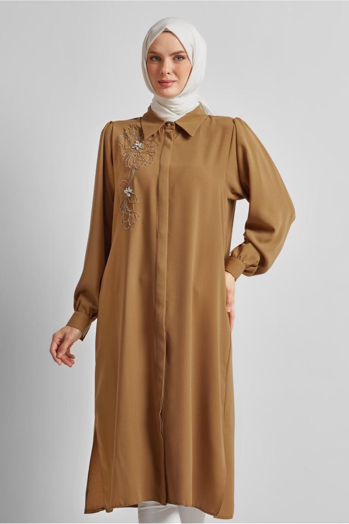 تونیک زنانه راسته آستین بلند | آلوینا Alvina 25YTNK0045372