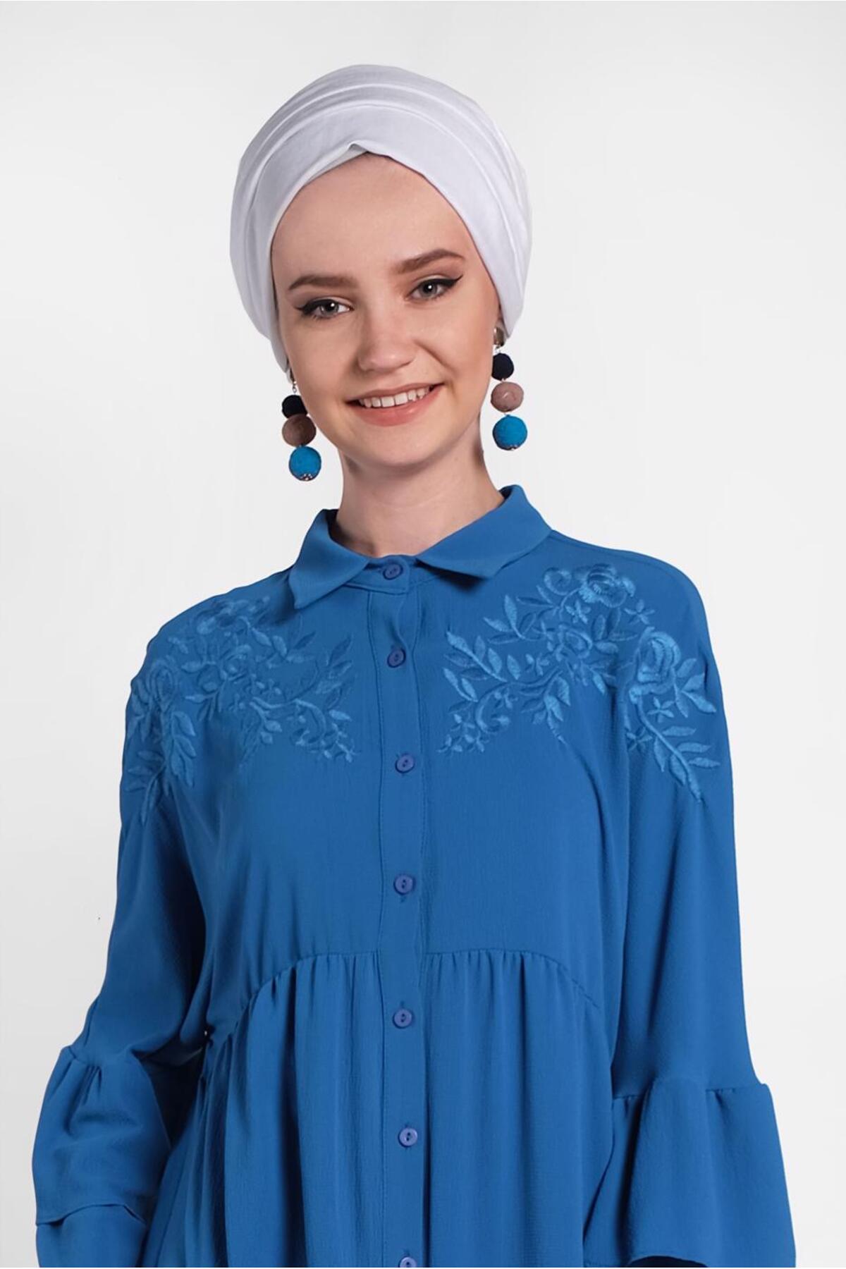 تونیک زنانه اسلیمی آستین بلند | آلوینا Alvina 19YTNK004444