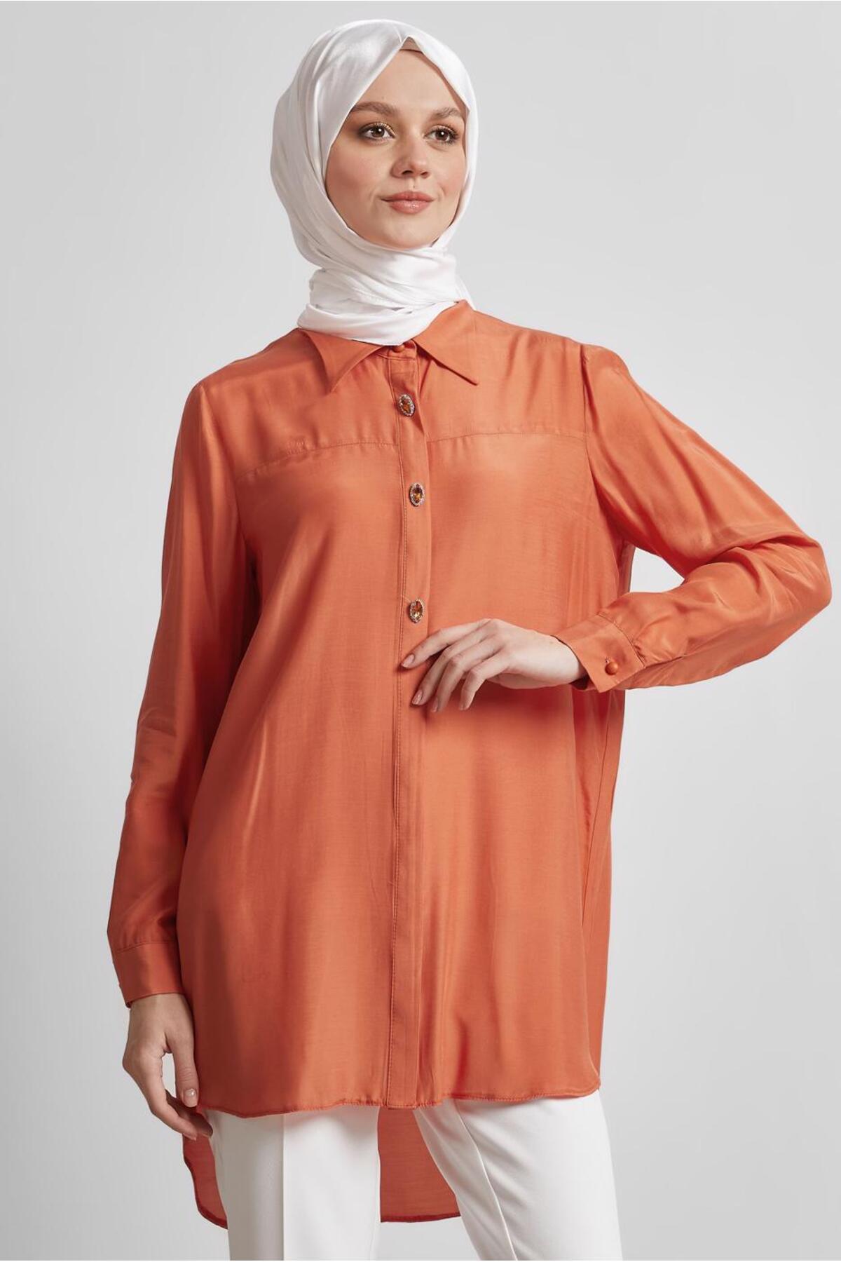 تونیک زنانه راسته آستین بلند | آلوینا Alvina 25YTNK0045486