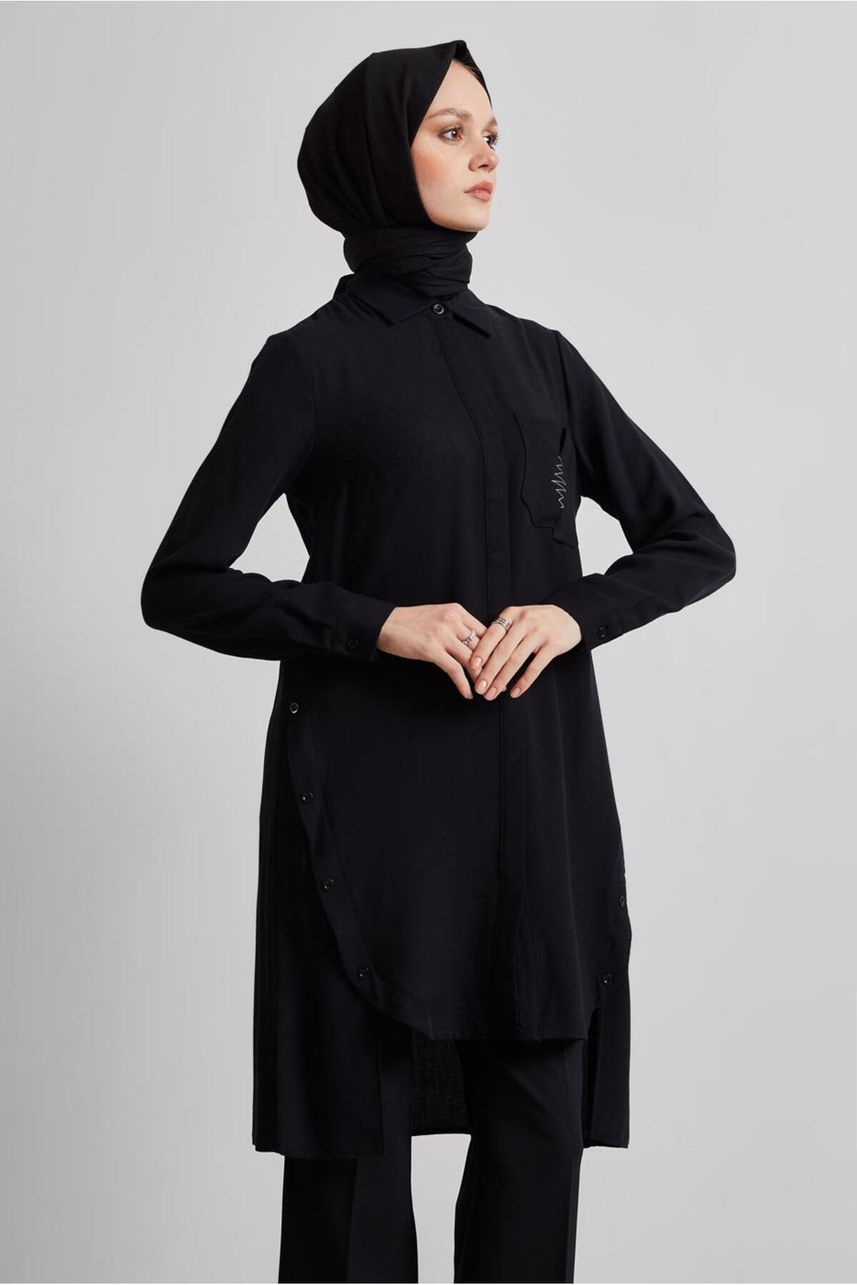 تونیک زنانه راسته آستین بلند | آلوینا Alvina 25YTNK0044816