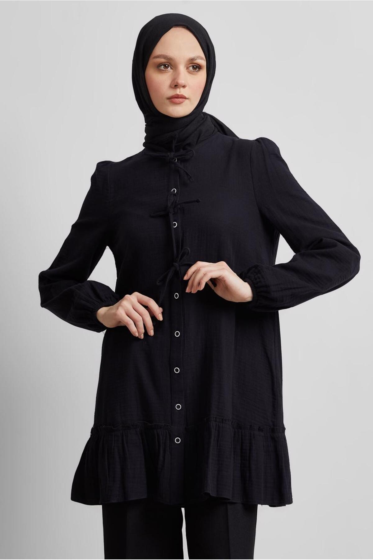 تونیک زنانه راسته آستین بلند | آلوینا Alvina 25YTNK0045369