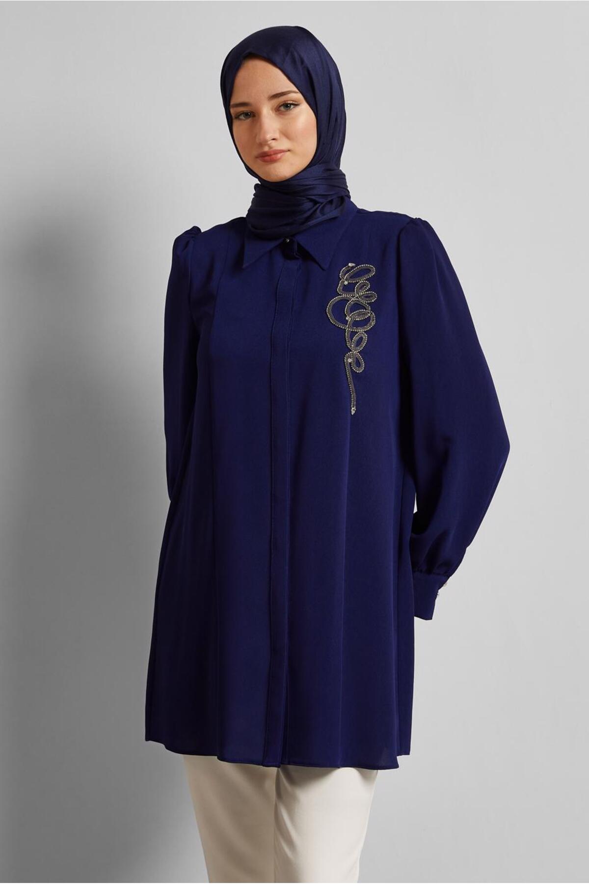 تونیک زنانه اسلیمی آستین استاندارد | آلوینا Alvina 25YTNK0045592