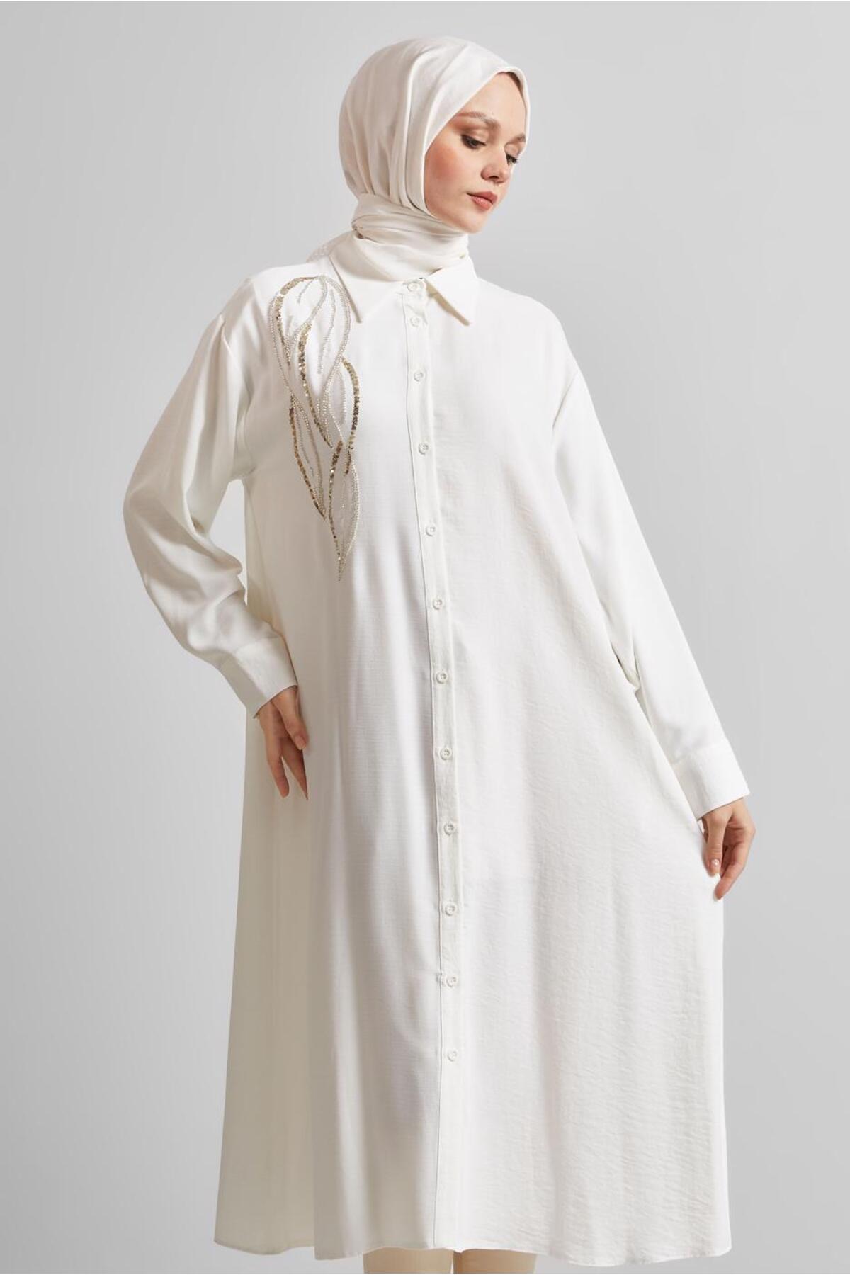 تونیک زنانه راسته آستین استاندارد | آلوینا Alvina 25YTNK0044783