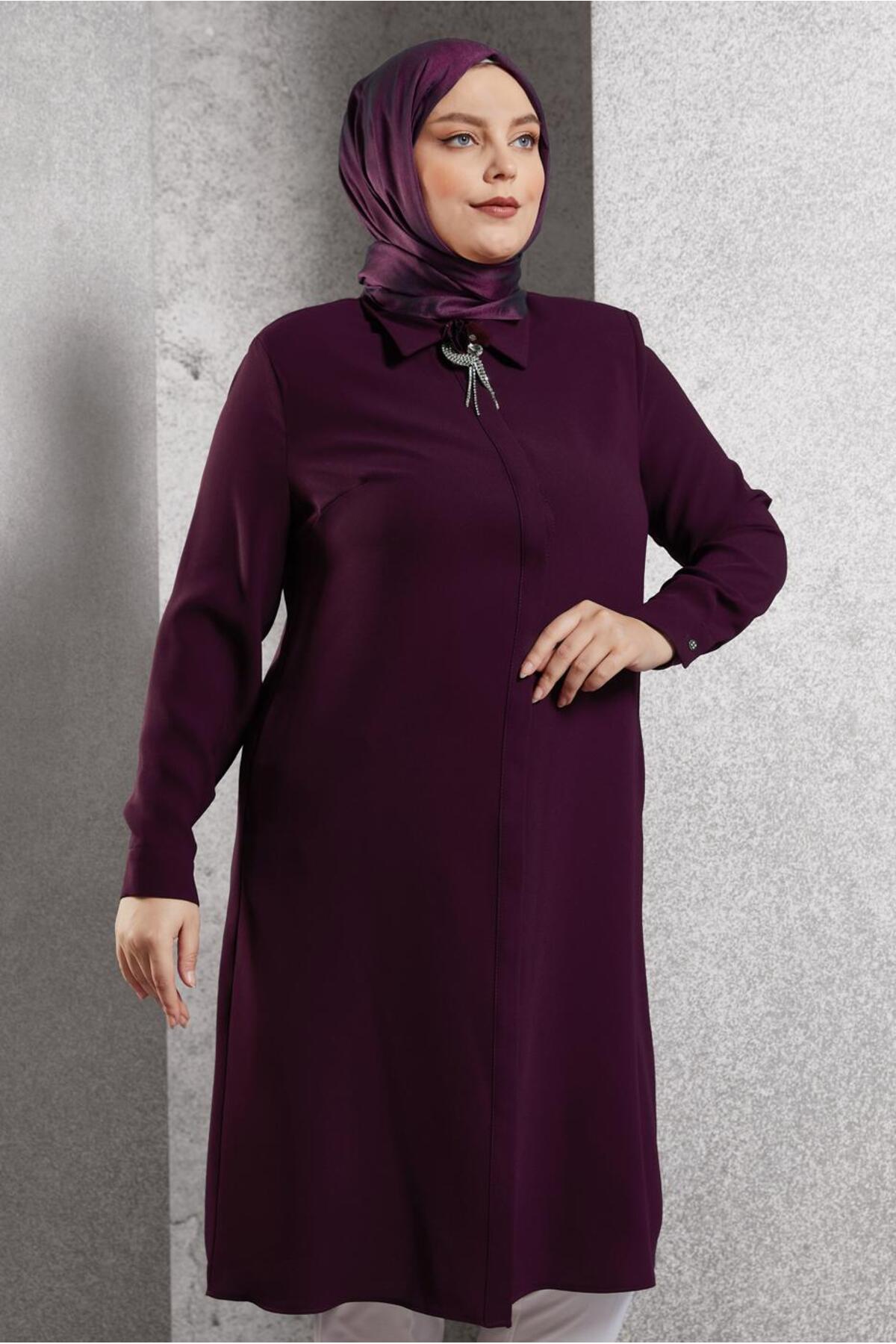 تونیک زنانه راسته آستین بلند | آلوینا Alvina 25KTNK0020625
