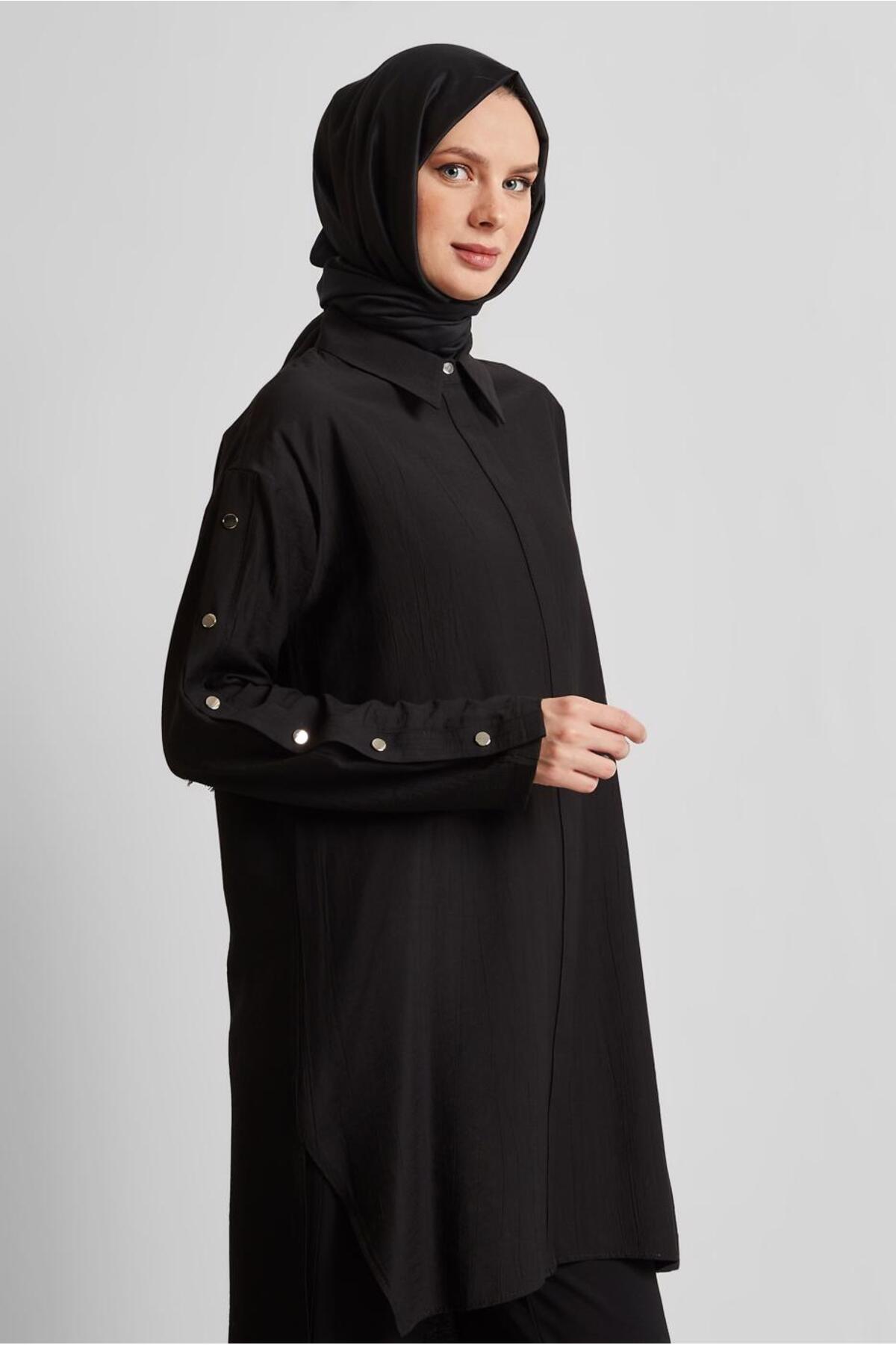 تونیک زنانه راسته آستین بلند | آلوینا Alvina 25YTNK0045681