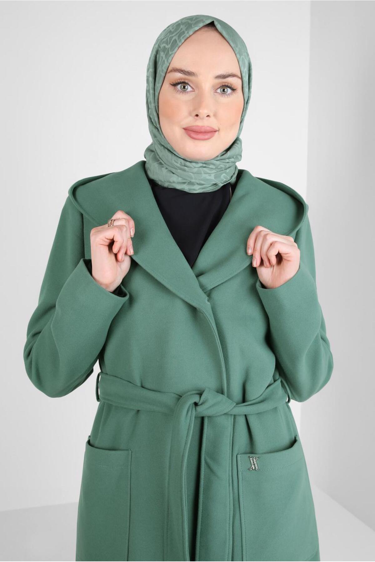 پالتو زنانه راسته آستین استاندارد | آلوینا Alvina TYCVVU7SVN170291621322374