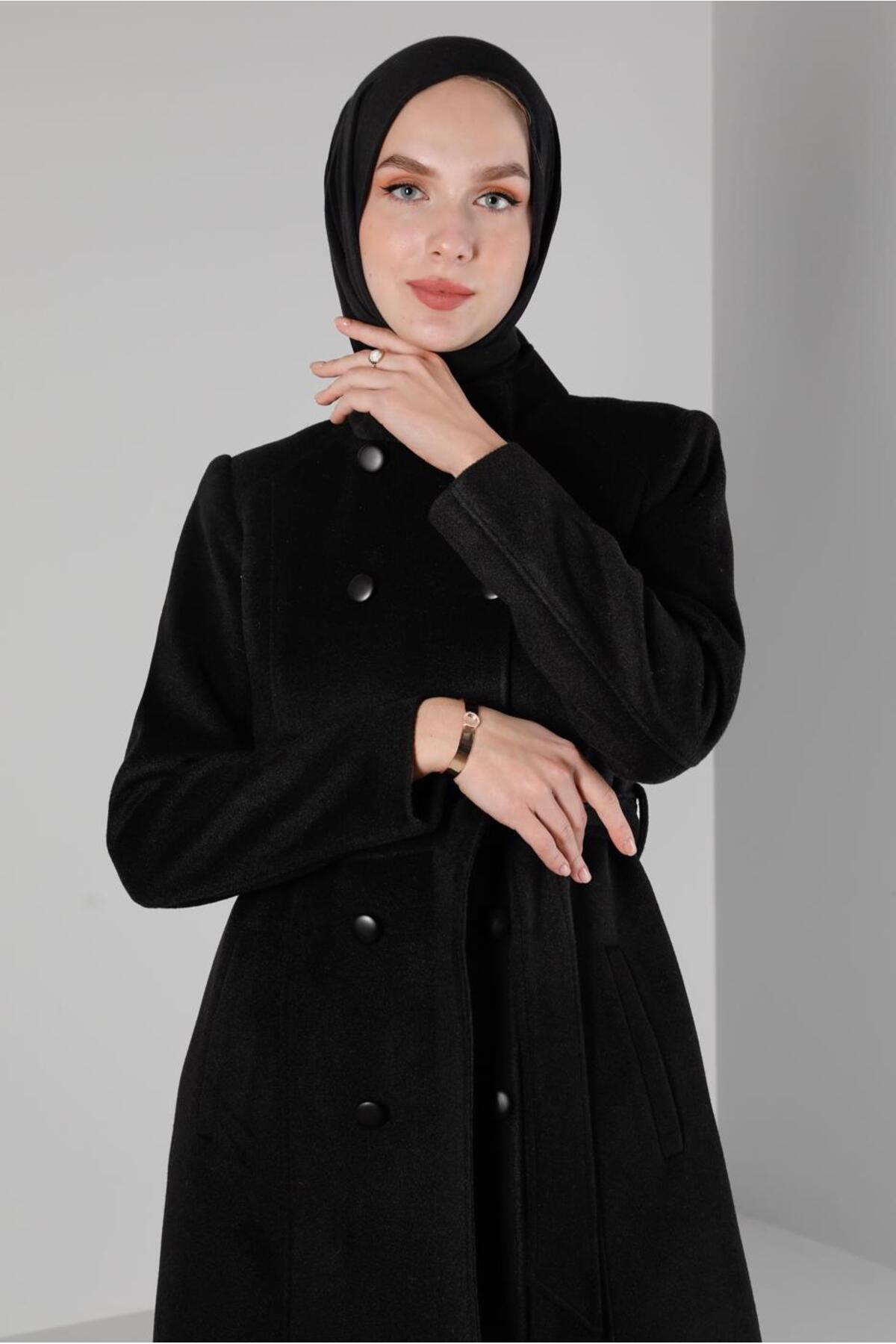 پالتو زنانه راسته آستین چین دار | آلوینا Alvina 23KKBN0090376