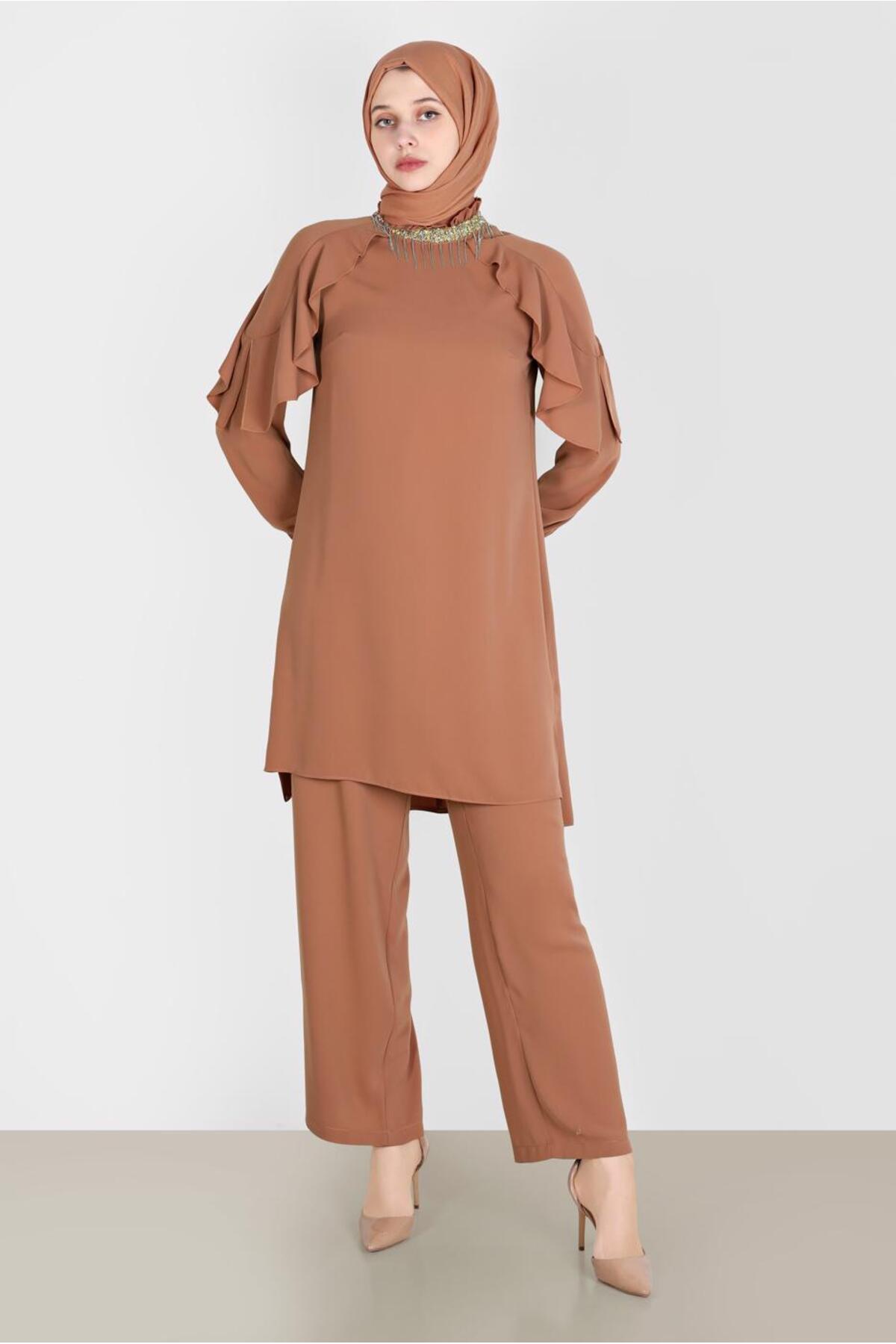 ست لباس زنانه راسته فاق نرمال | آلوینا Alvina 22YTKP0030259