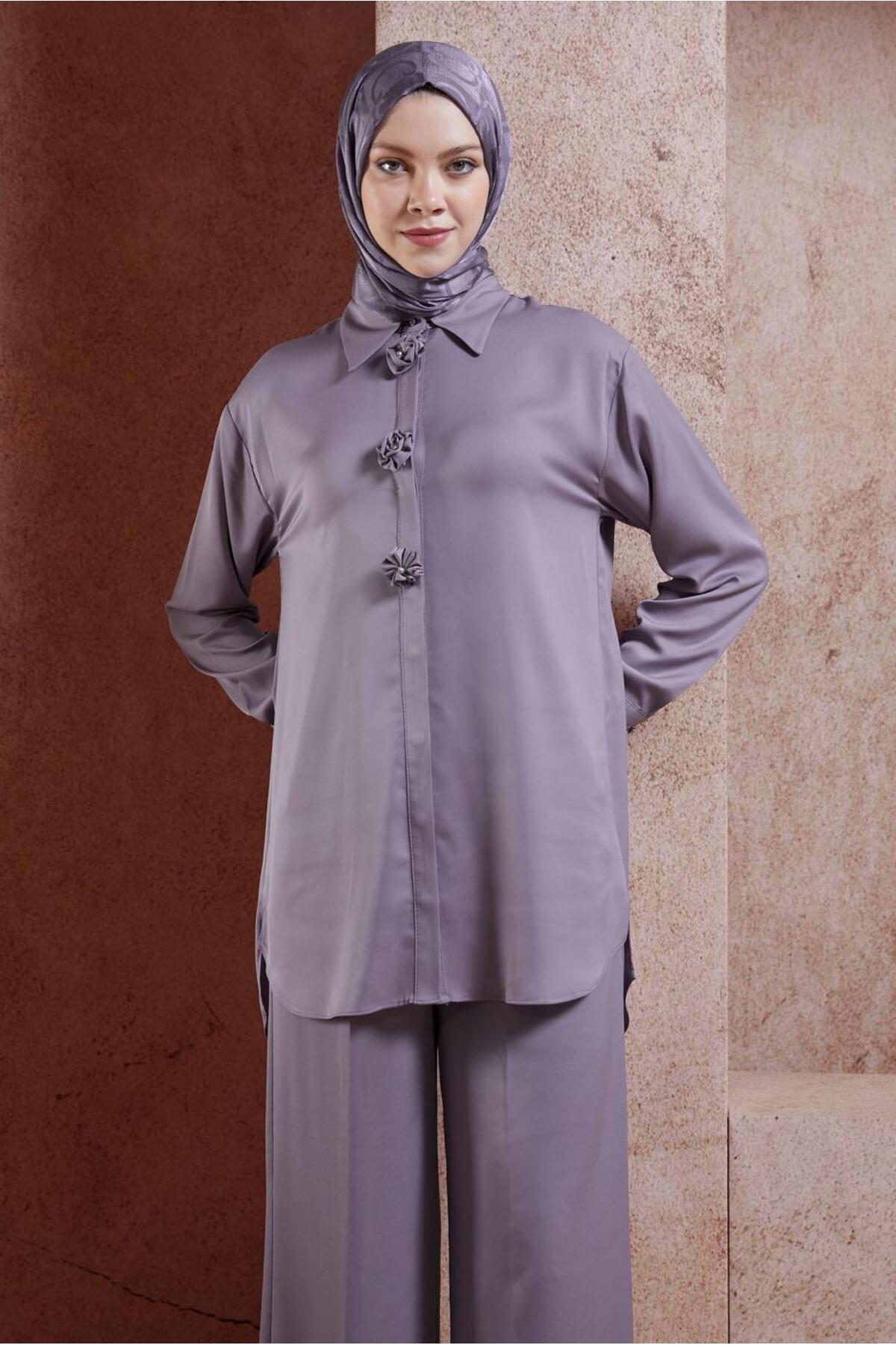 ست لباس زنانه راسته فاق نرمال آستین استاندارد | آلوینا Alvina 24YTKP0044757
