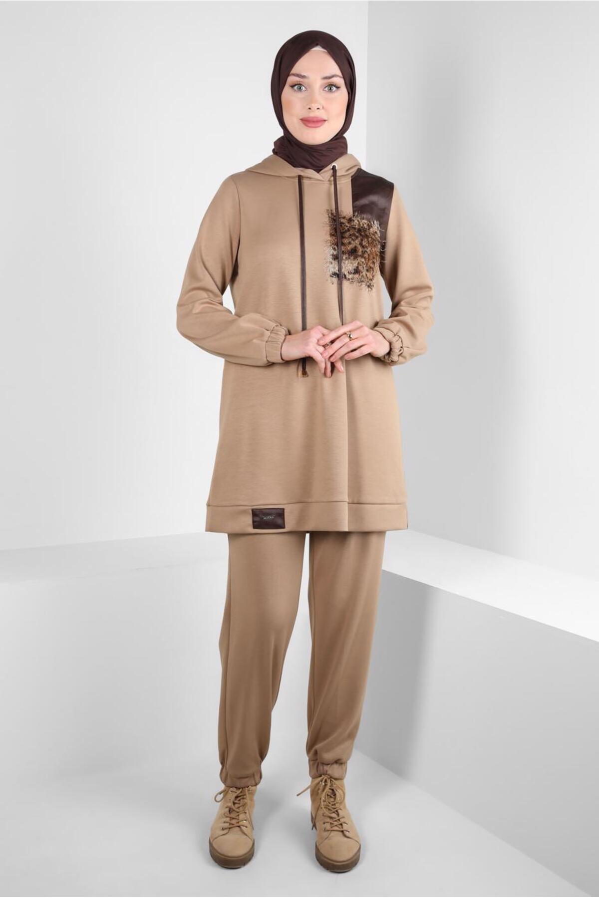 ست لباس زنانه راسته فاق نرمال آستین استاندارد | آلوینا Alvina 24KTKP0044245