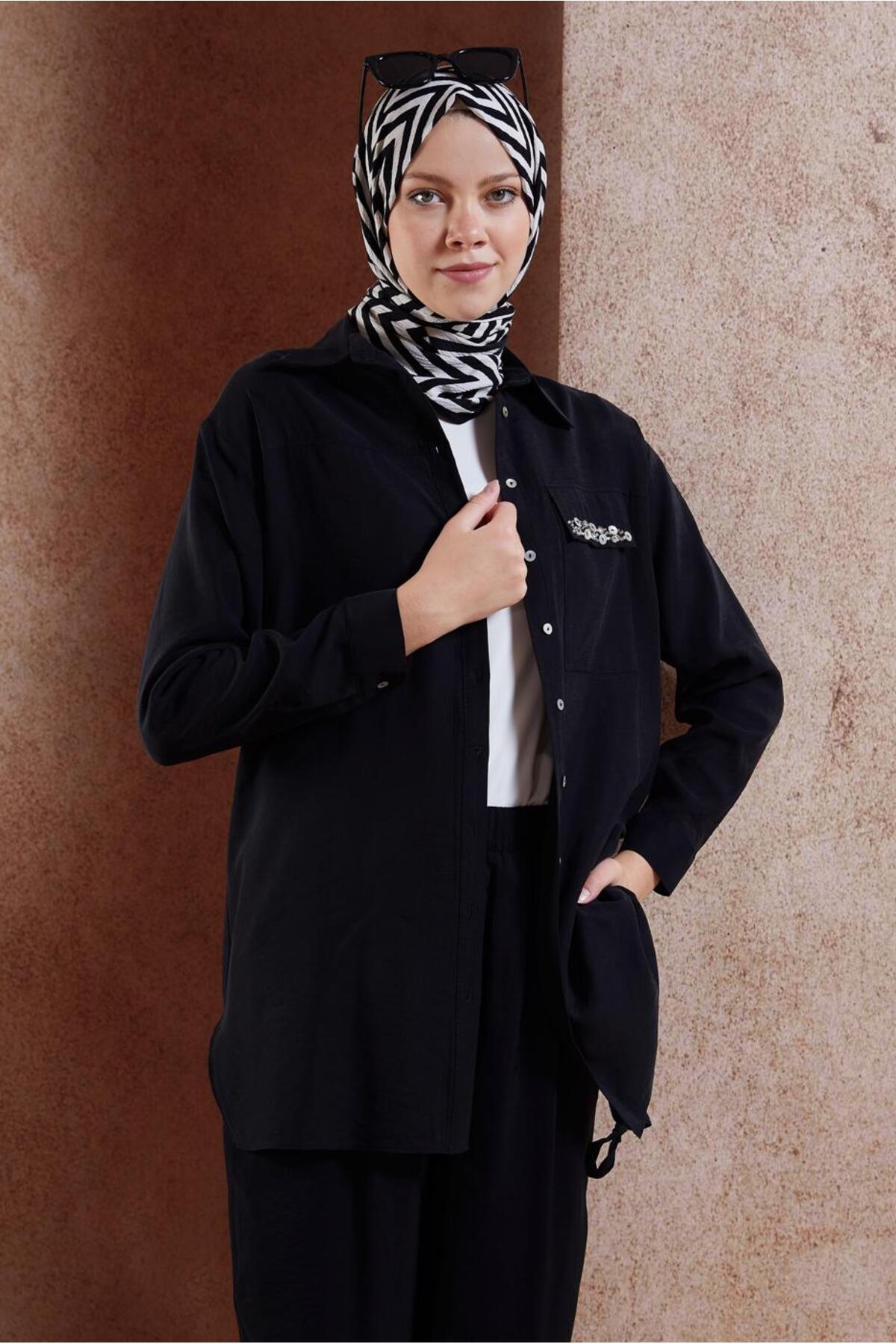 ست لباس زنانه راسته فاق نرمال آستین استاندارد | آلوینا Alvina 24YTKP0044475
