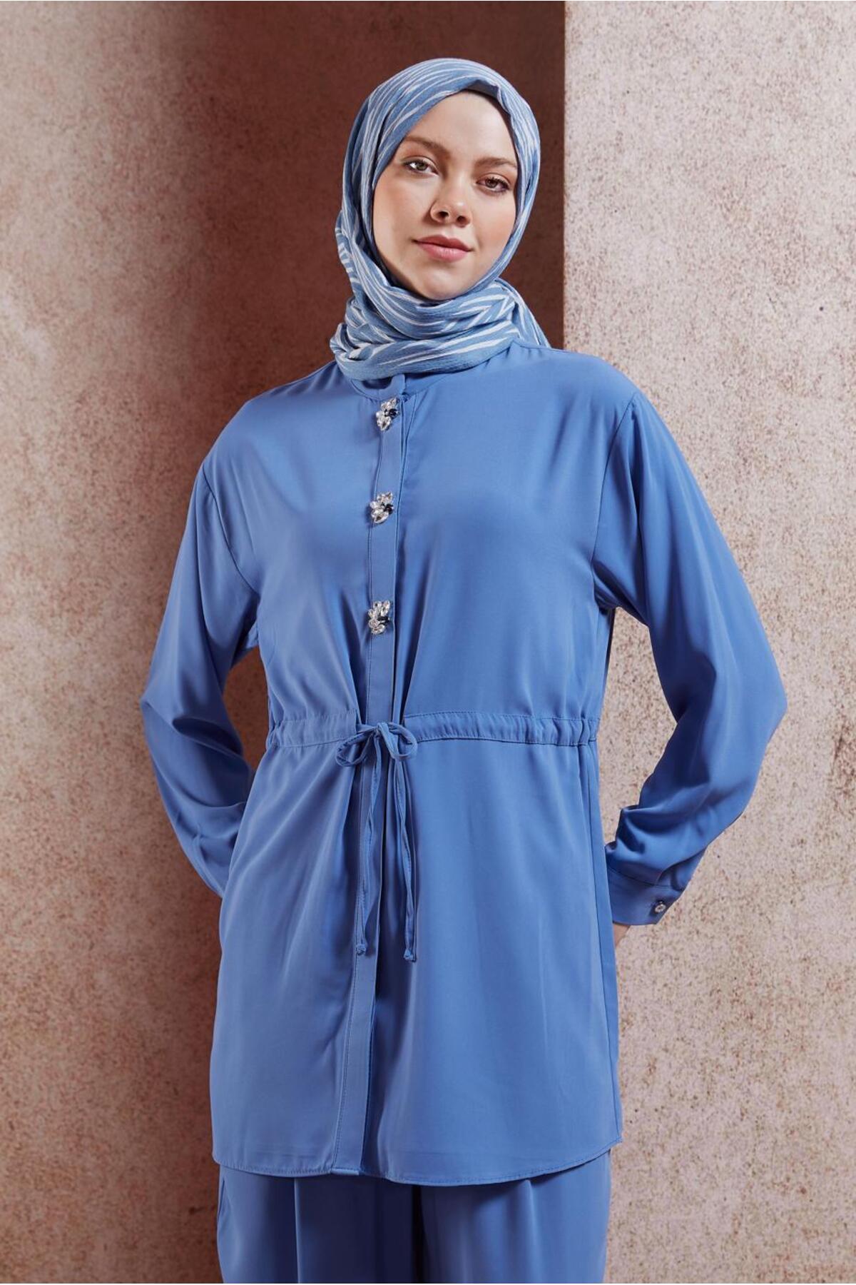 ست لباس زنانه راسته فاق نرمال آستین استاندارد | آلوینا Alvina 24YTKP0044754