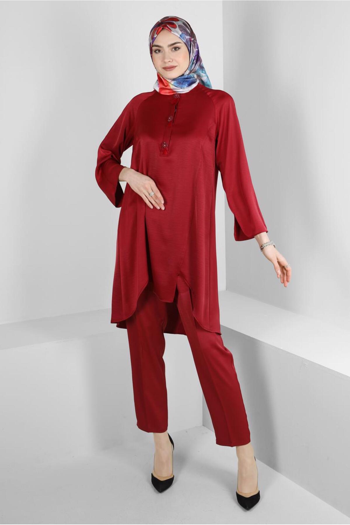 ست لباس زنانه راسته کشسان آستین استاندارد | آلوینا Alvina 23YTKP0043613