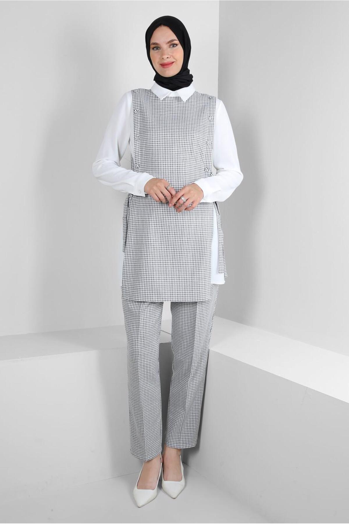 ست لباس زنانه راسته فاق نرمال آستین استاندارد | آلوینا Alvina TYCNYMGD5N170753646436812