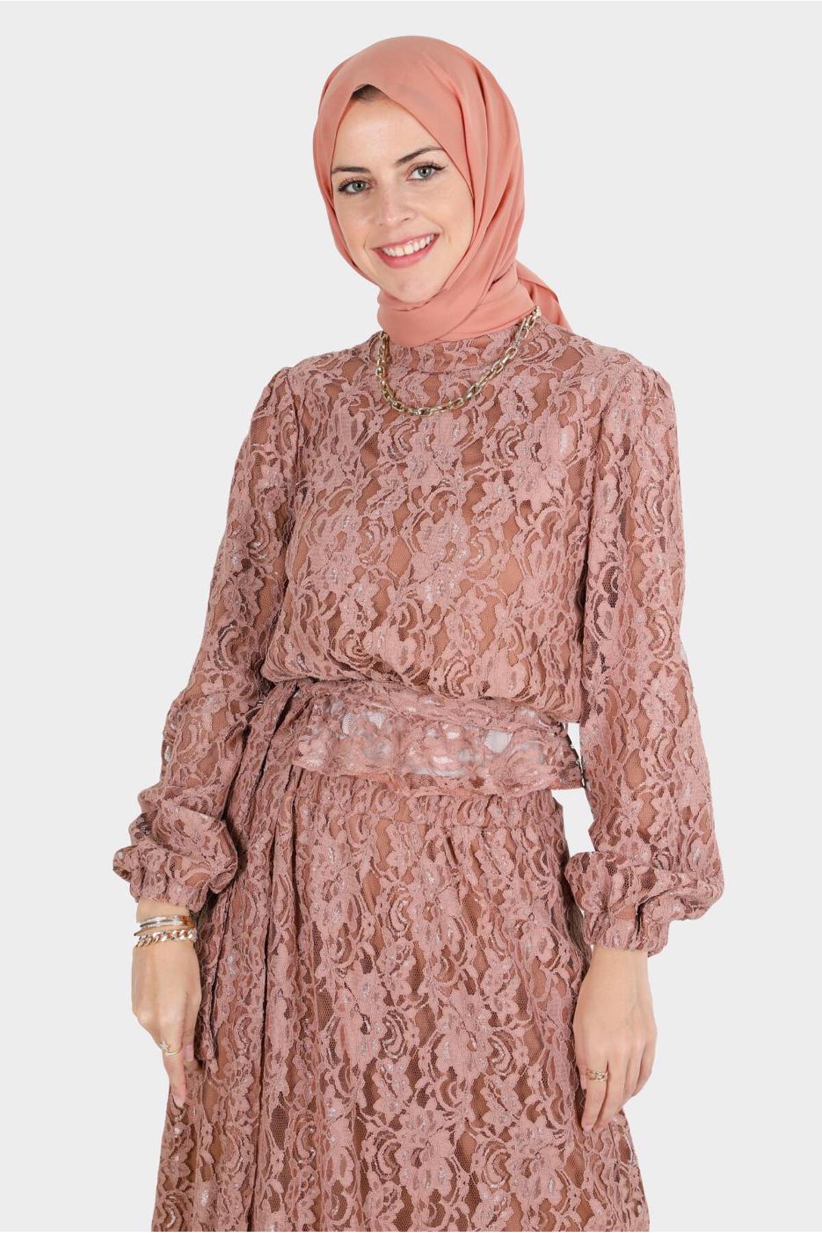 ست لباس زنانه راسته فاق نرمال آستین استاندارد | آلوینا Alvina 22YTKE0042844