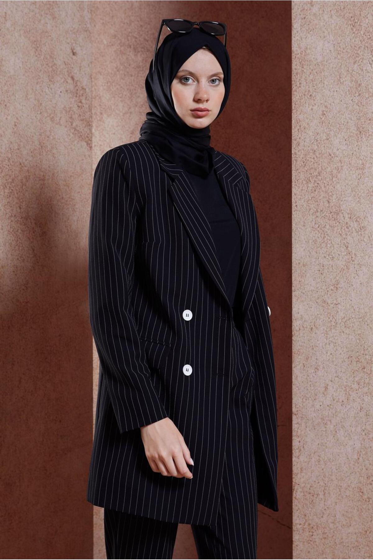 ست لباس زنانه راسته فاق نرمال آستین استاندارد | آلوینا Alvina 24YTKP0030421