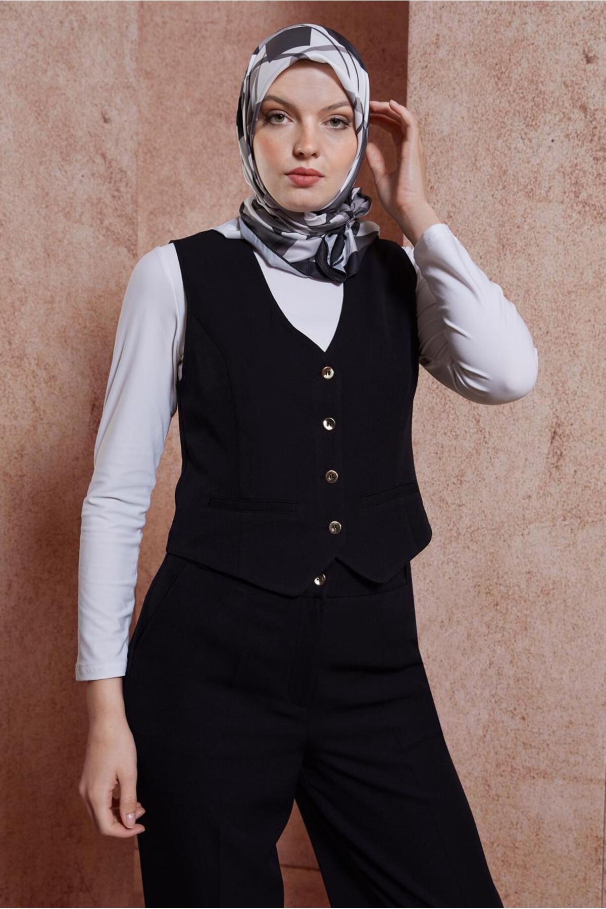 ست لباس زنانه راسته فاق نرمال بدون آستین | آلوینا Alvina 24YTKP0044455