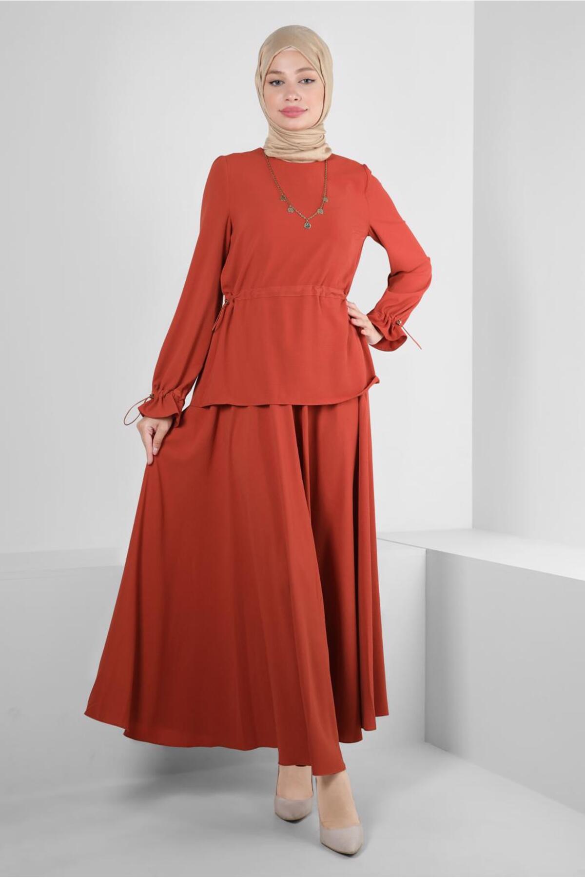 ست لباس زنانه راسته فاق نرمال آستین استاندارد | آلوینا Alvina 23YTKE0043894