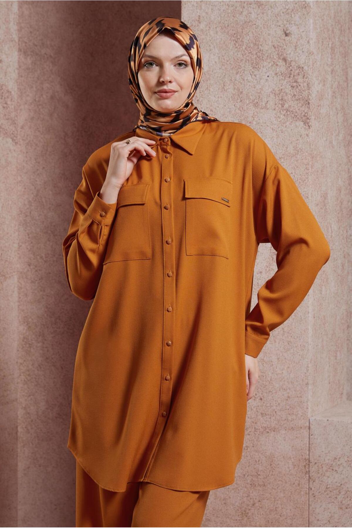 ست لباس زنانه راسته فاق نرمال آستین استاندارد | آلوینا Alvina 24YTKP0044473
