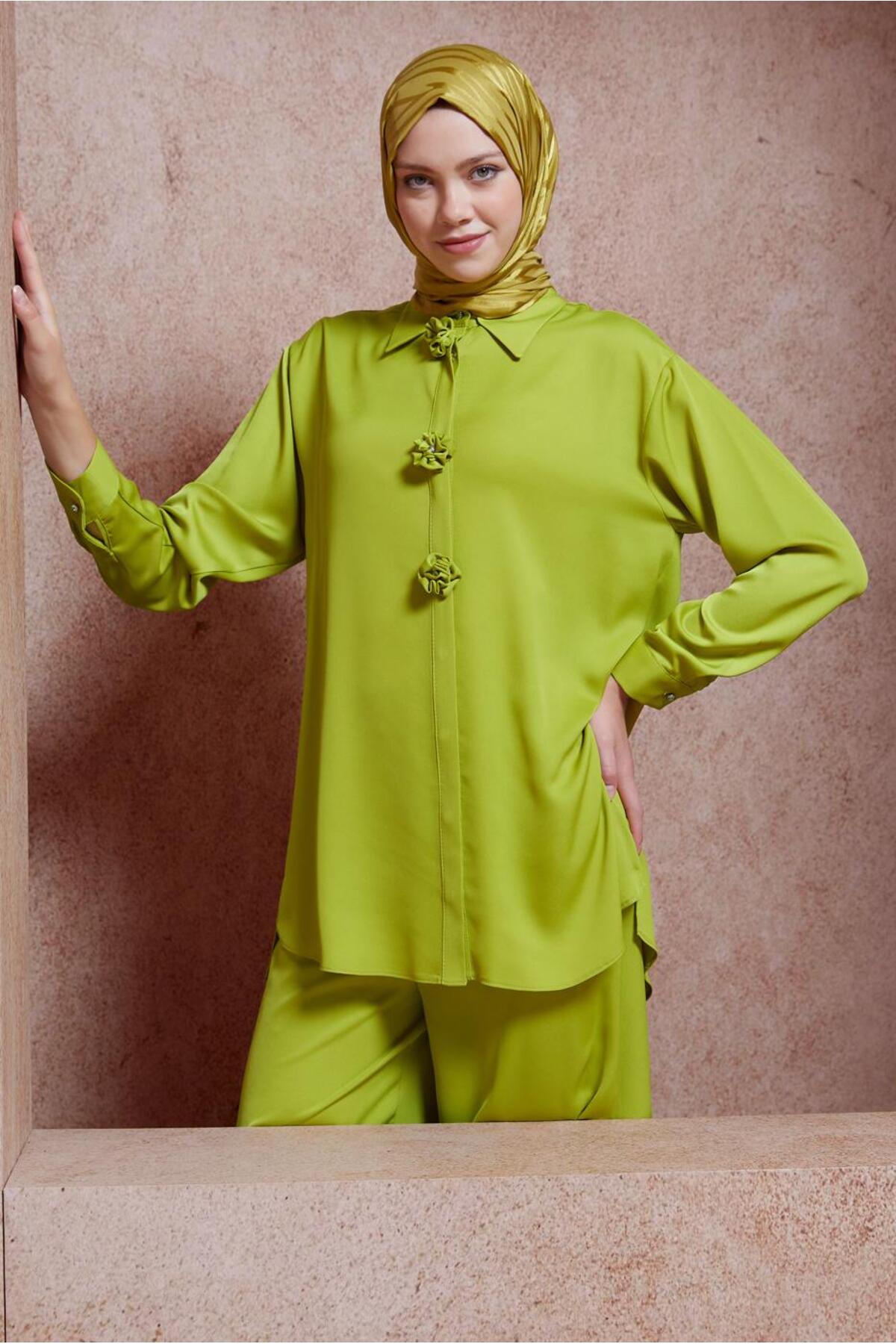 ست لباس زنانه راسته فاق نرمال آستین استاندارد | آلوینا Alvina 24YTKP0044757