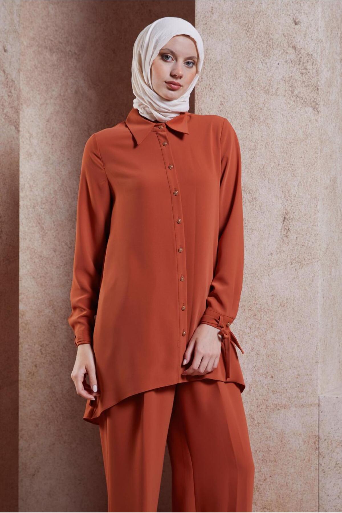 ست لباس زنانه راسته فاق نرمال آستین استاندارد | آلوینا Alvina 24YTKP0044483
