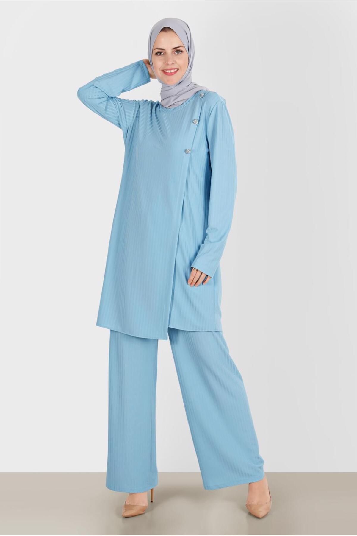 ست لباس زنانه راسته فاق نرمال آستین استاندارد | آلوینا Alvina 22YTKP0042882