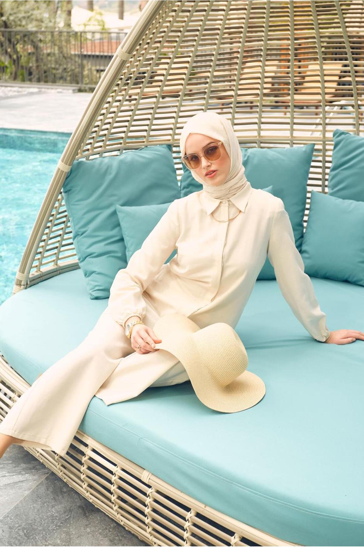 ست لباس زنانه راسته فاق نرمال آستین استاندارد | آلوینا Alvina 23YTKP0043547