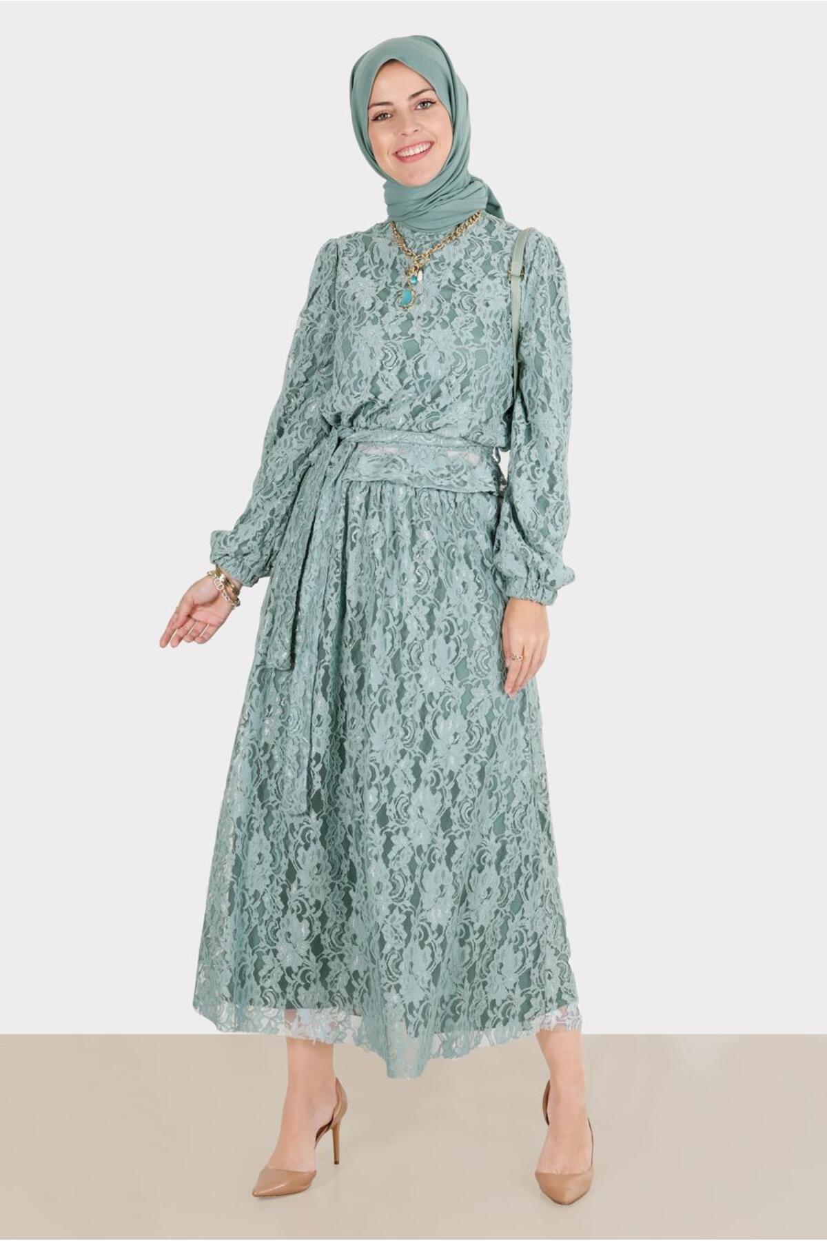 ست لباس زنانه راسته فاق نرمال آستین استاندارد | آلوینا Alvina 22YTKE0042844